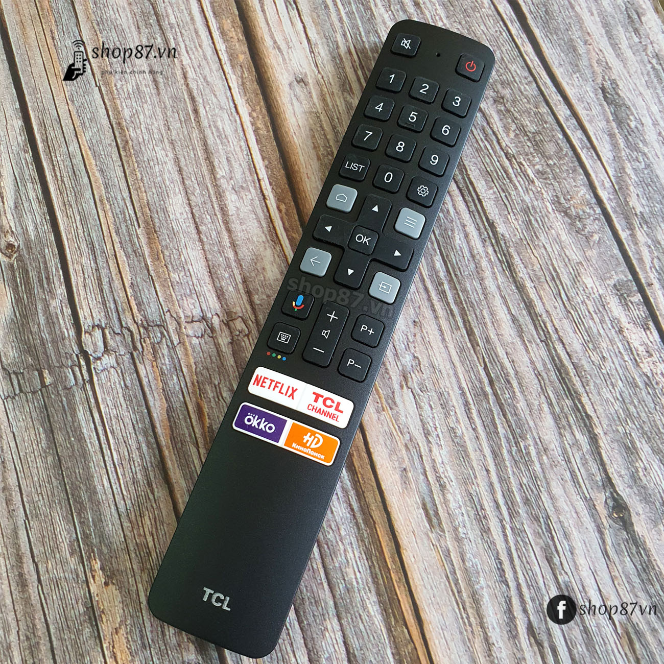 Điều khiển tv TCL chính hãng giọng nói Netflix RC901V FMRD