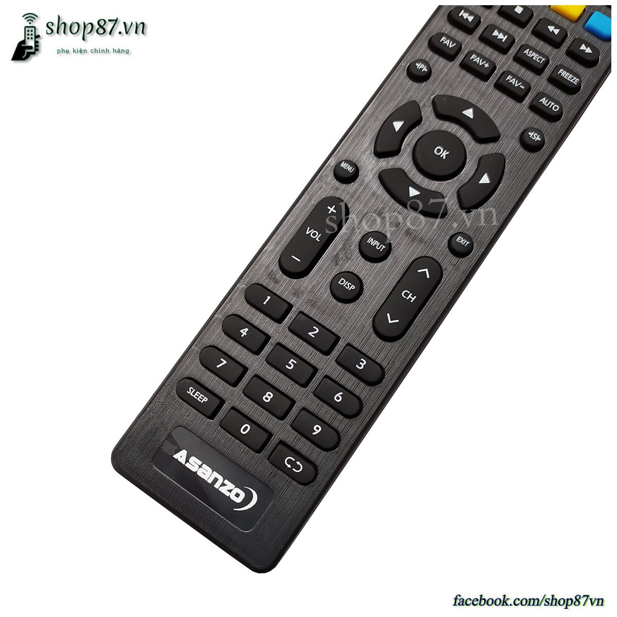 Remote điều khiển tv Asanzo mẫu 7