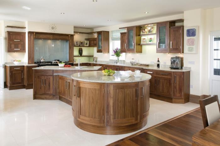 Tủ bếp gỗ tự nhiên
