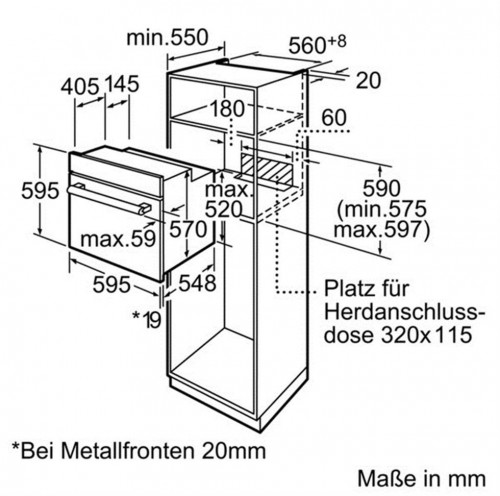 Lò nướng âm tủ bếp Bosch HBN331E1K
