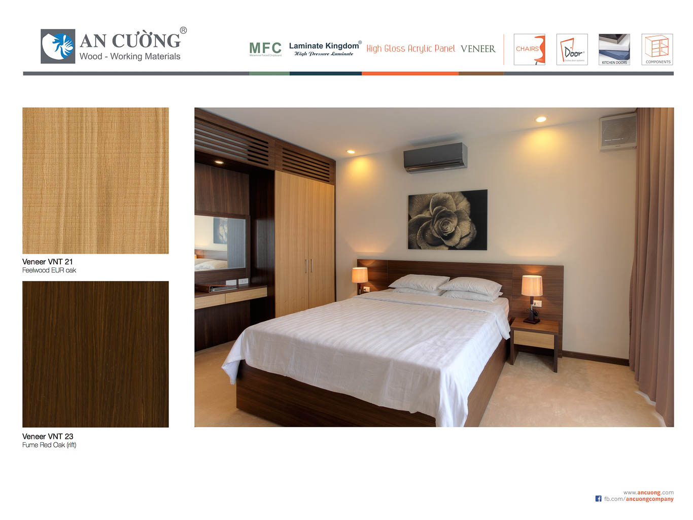 Phòng ngủ gỗ công nghiệp