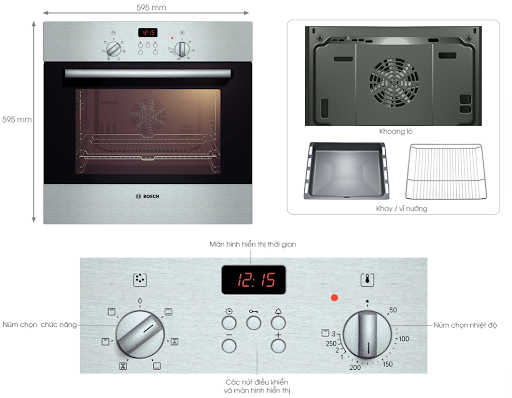 Lò nướng Bosch HBG634BB1