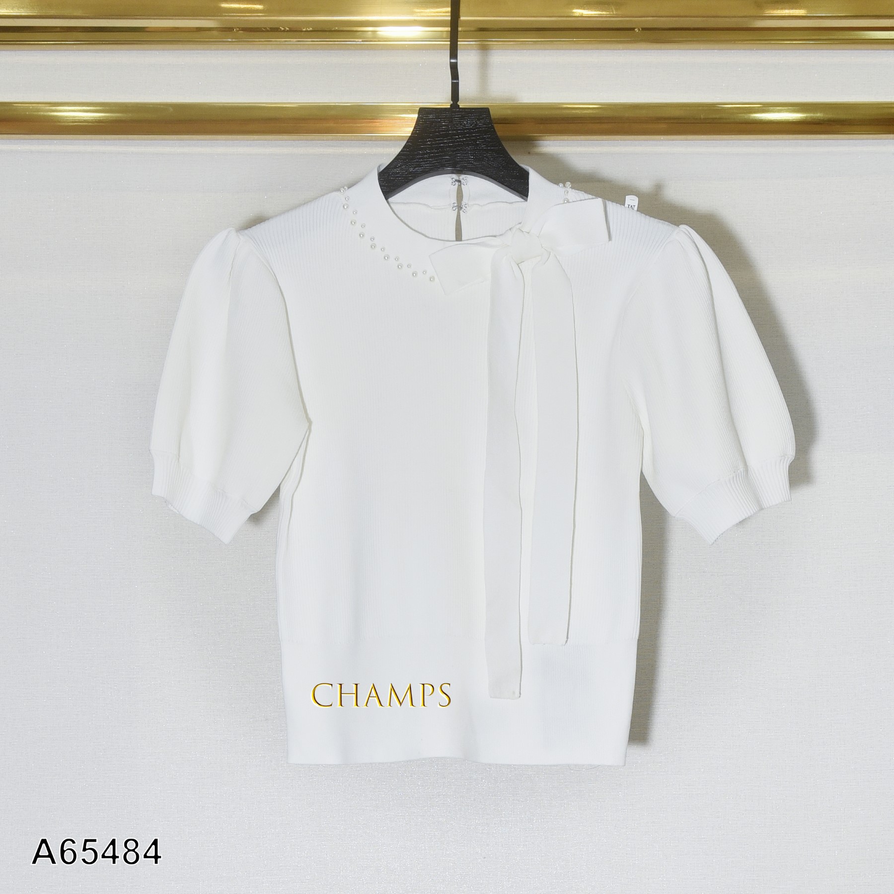 ÁO LEN TRẮNG CỘT DÂY 65484