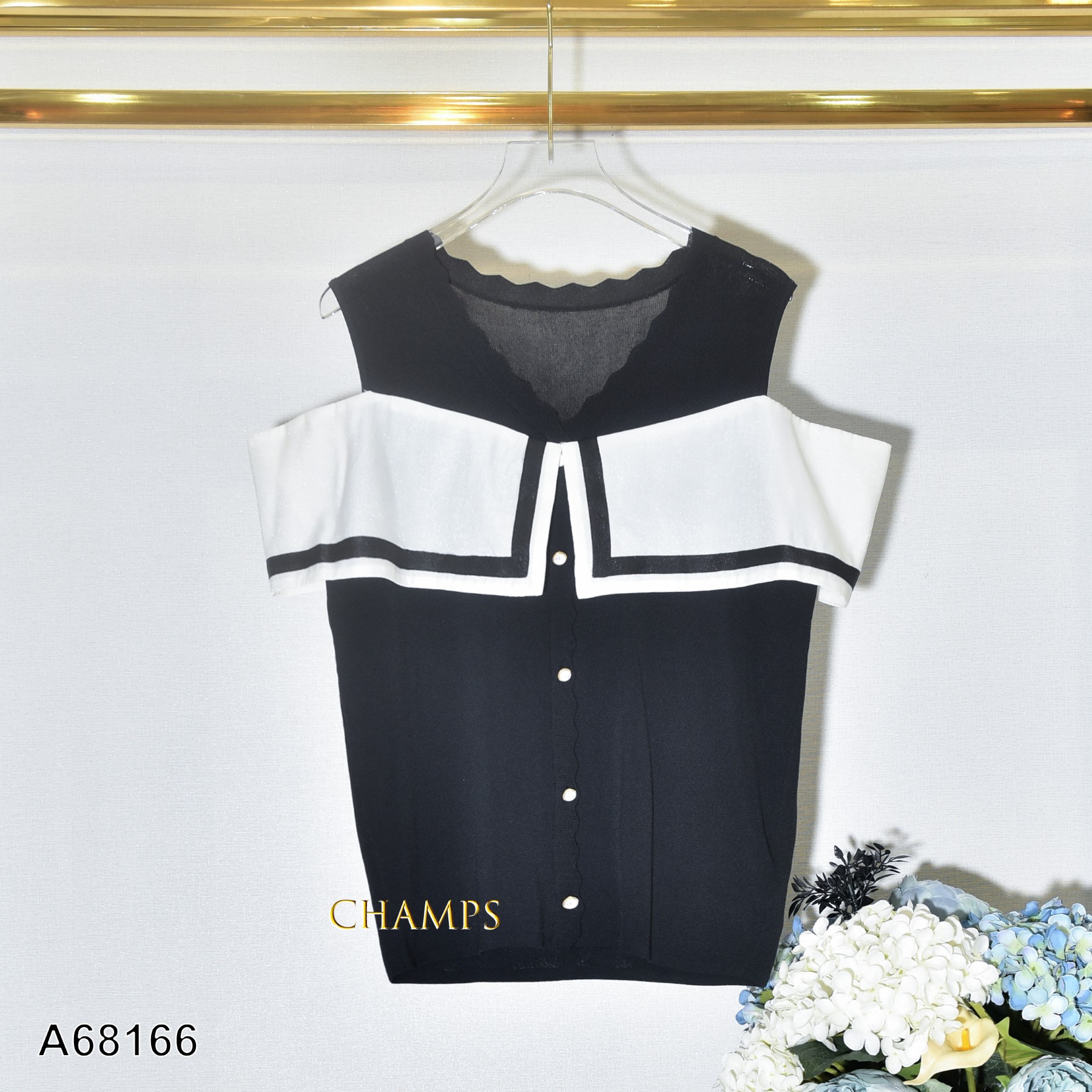 ÁO LEN ĐEN VAI TRỄ TƠ 68166