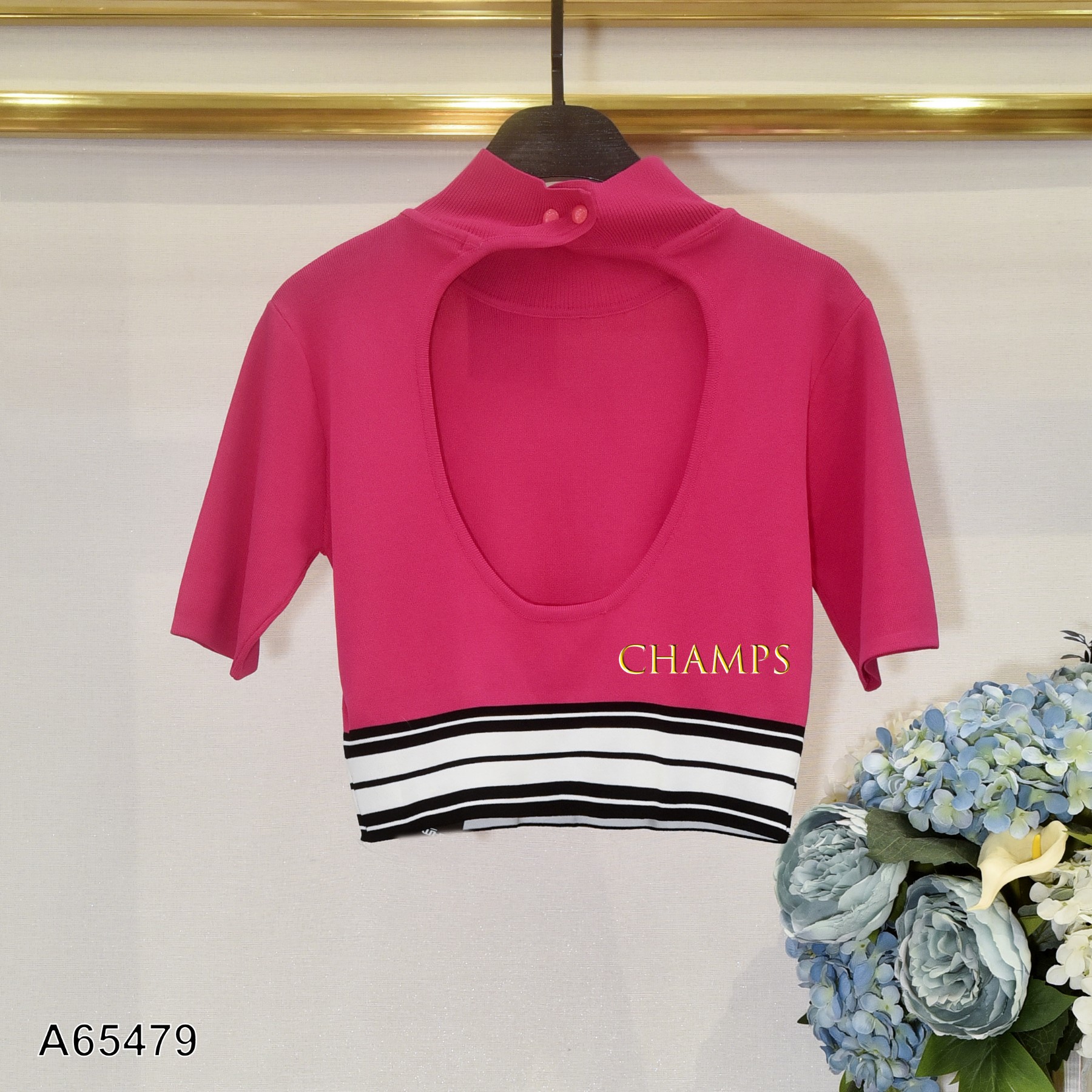 ÁO LEN HỒNG HỞ LƯNG LV 65479