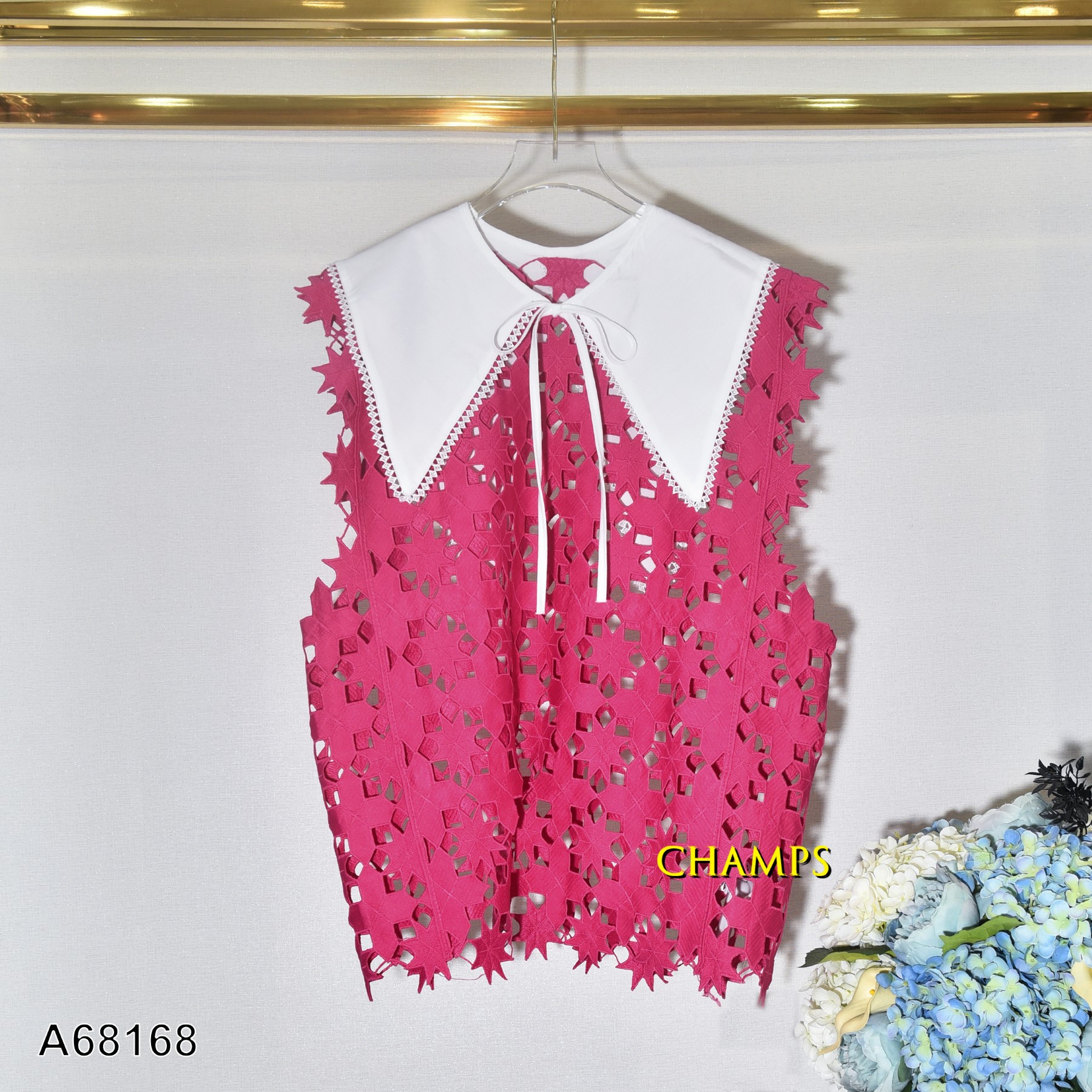ÁO REN HỒNG NGÔI SAO +CHOÀNG 68168