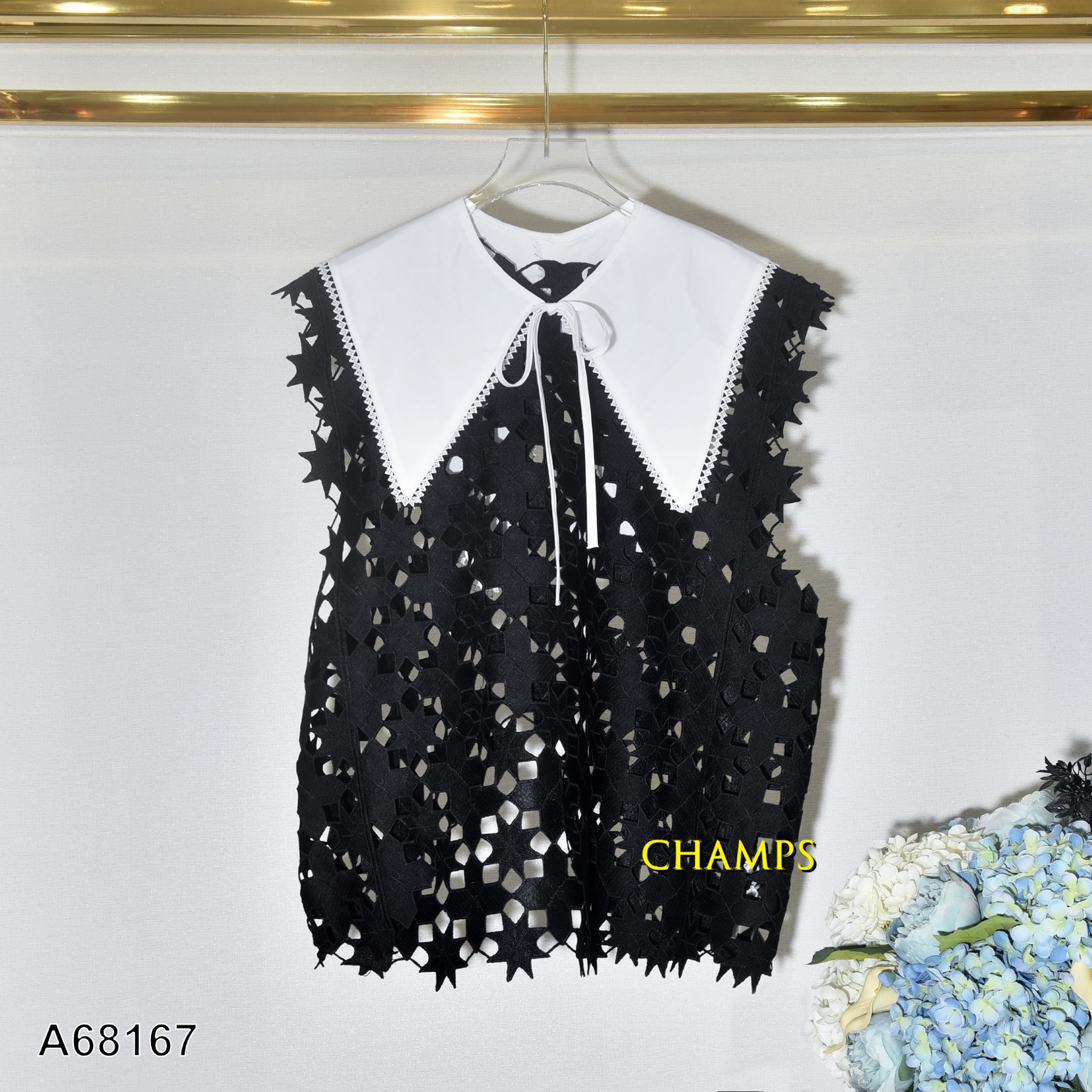 ÁO REN ĐEN NGÔI SAO +CHOÀNG 68167