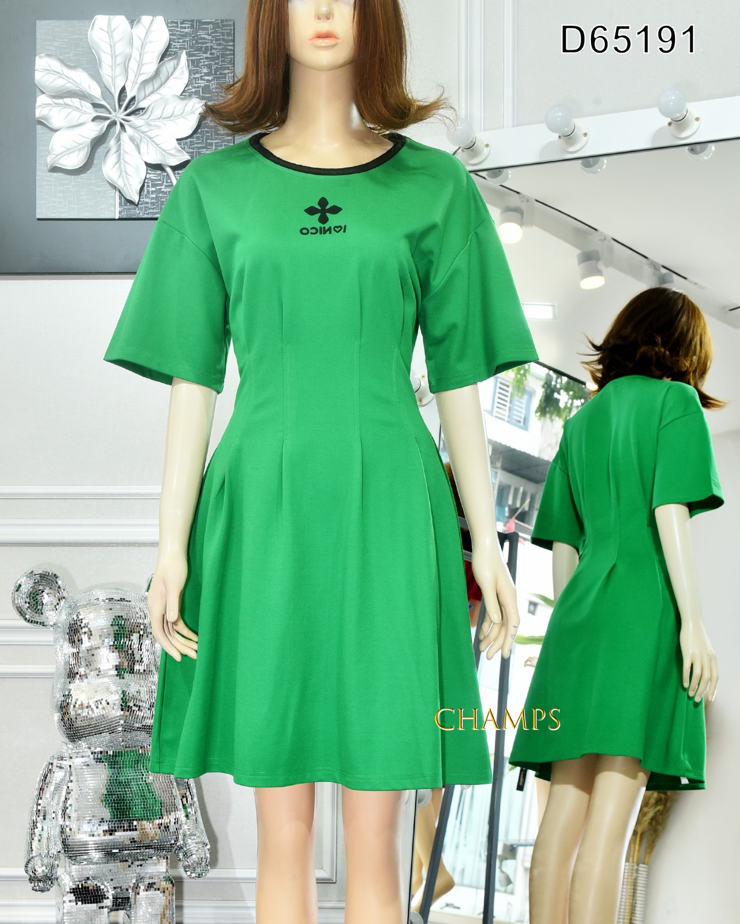 ĐẦM THUN XANH 65191