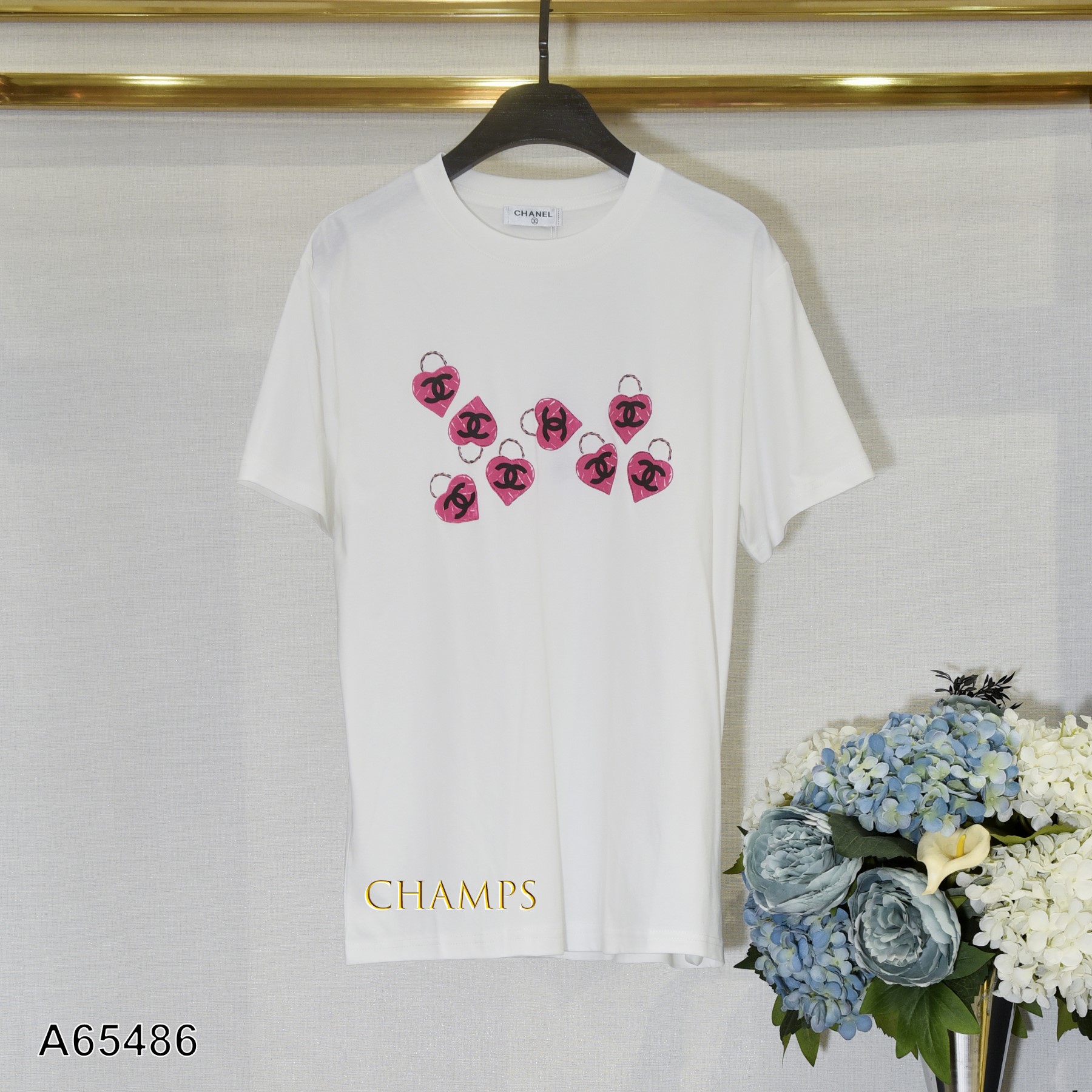 ÁO THUN TRẮNG KHOÁC CHANLE 65486