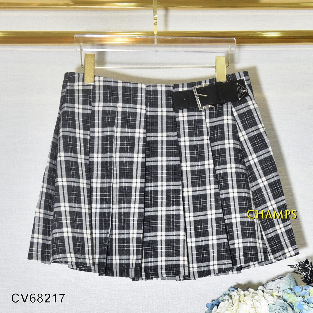 CHÂN VÁY XẾP LY KẺ 68217