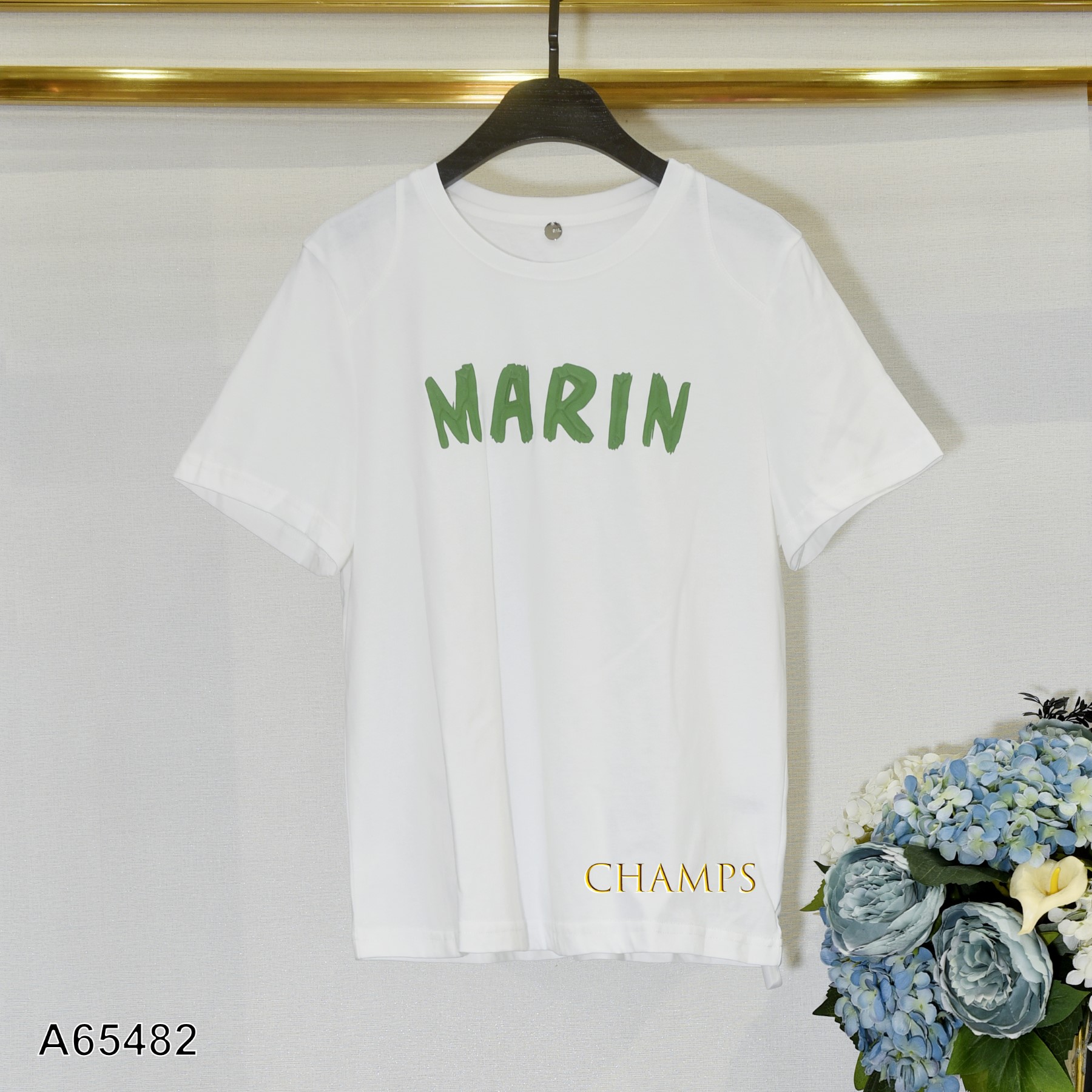 ÁO THUN TRẮNG MARIN CHỮ XANH 65482