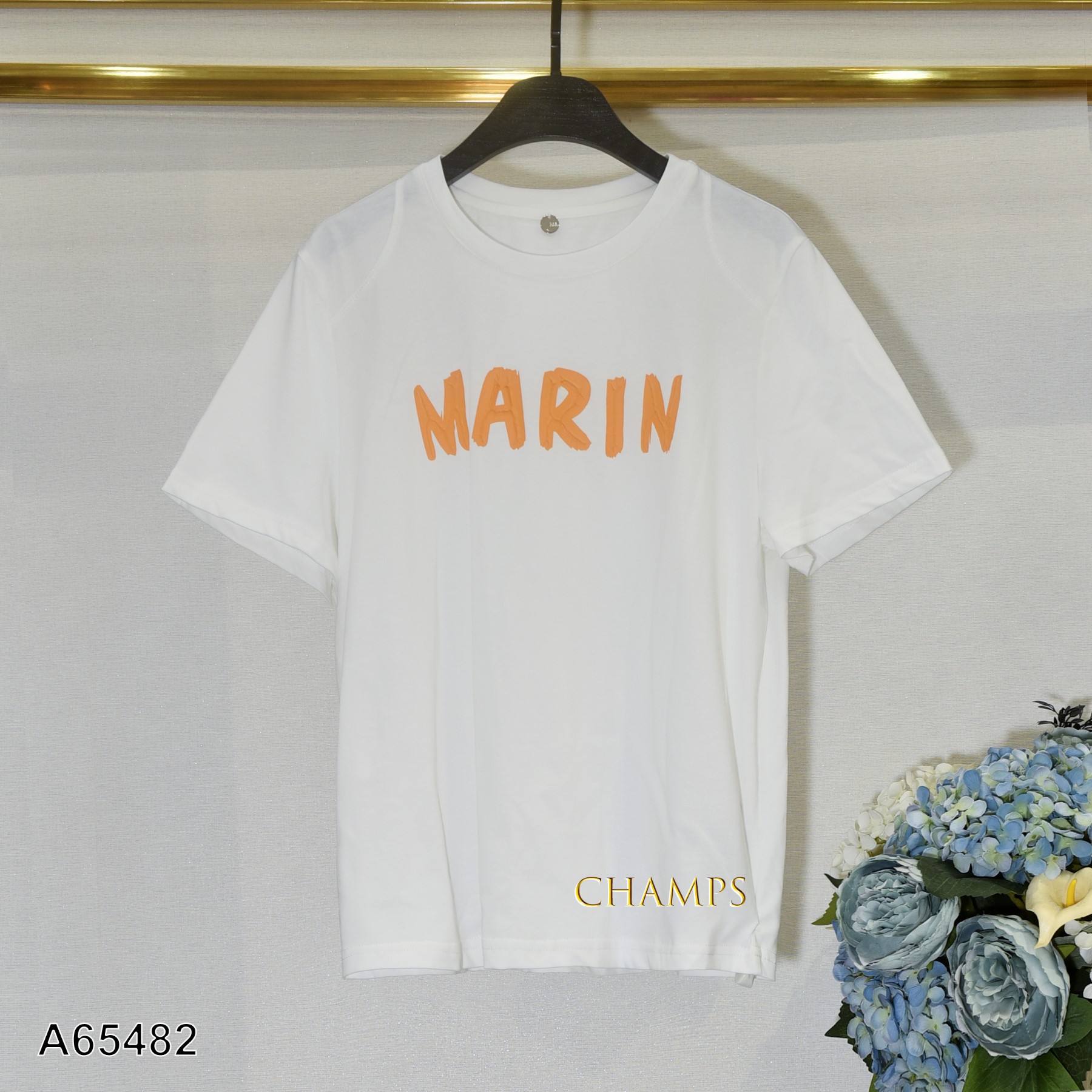 ÁO THUN TRẮNG MARIN CHỮ XANH 65482