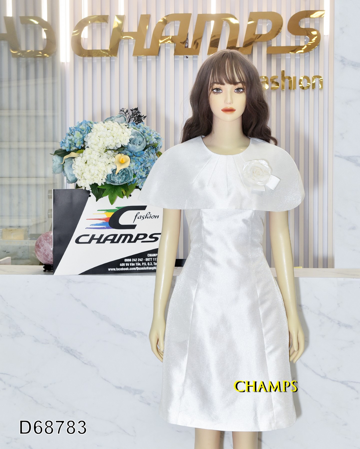 ĐẦM TRẮNG CHOÀNG +CÀI 68783