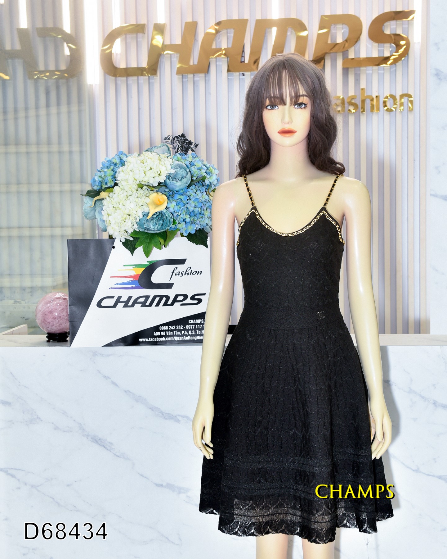 ĐẦM LEN 2 DAY CHANEL 68434