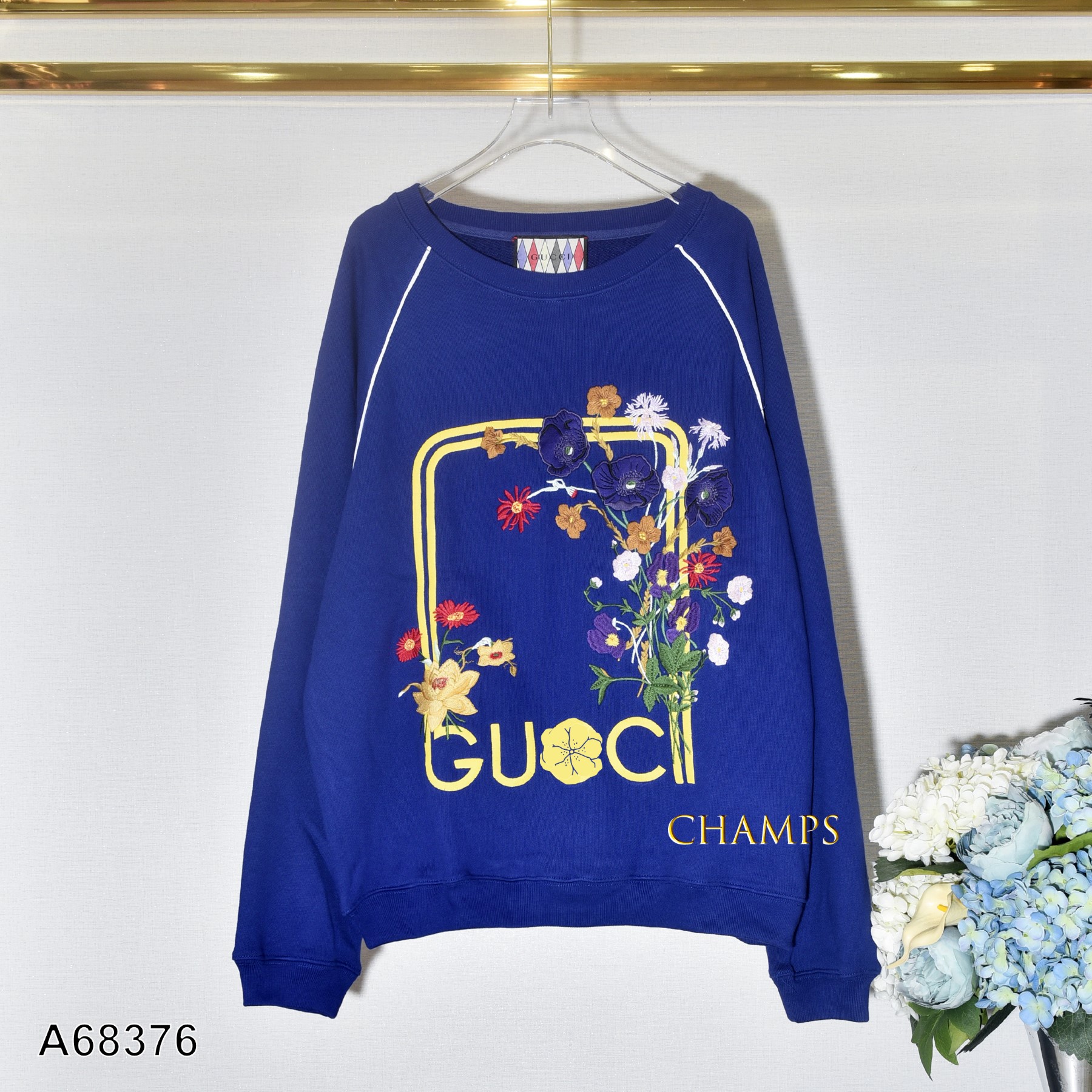 ÁO THUN SUÔN GUCCI XANH TAY DÀI 68376