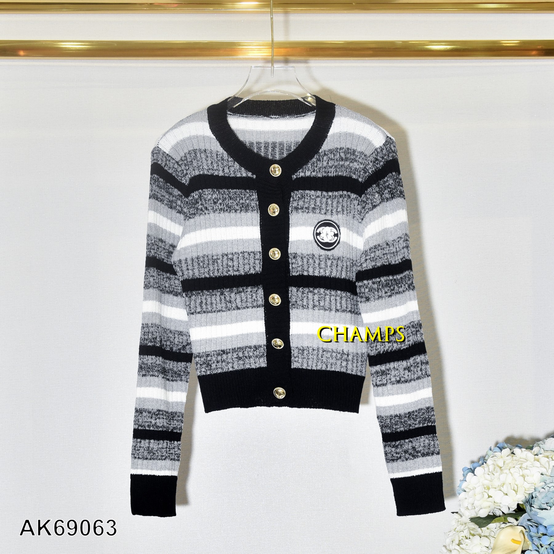 ÁO KHOÁC LEN ĐEN XÁM 69063