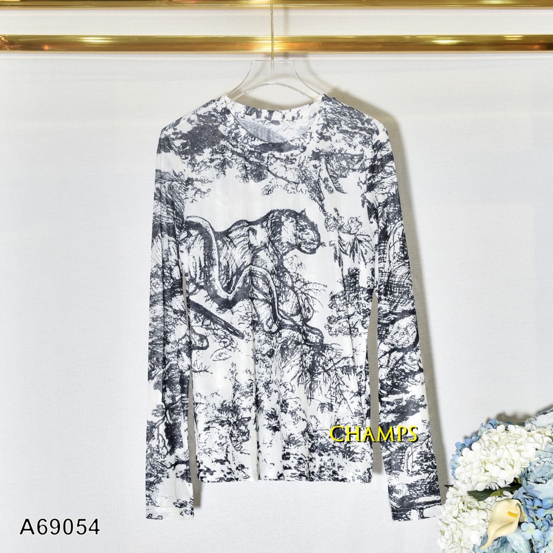 ÁO THUN LƯỚI ĐEN DIOR 69054