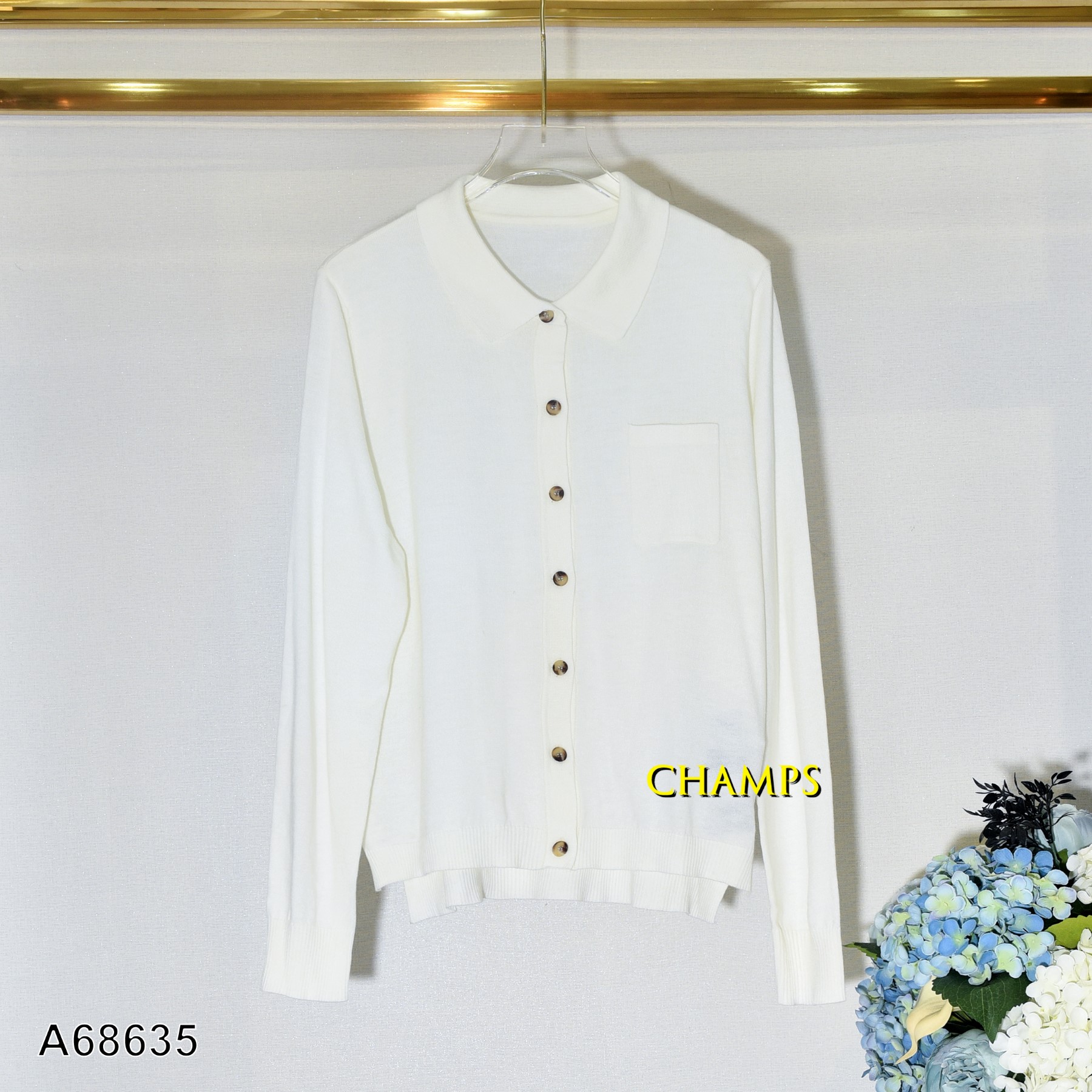 ÁO LEN KEM NÚT TAY DÀI 68635