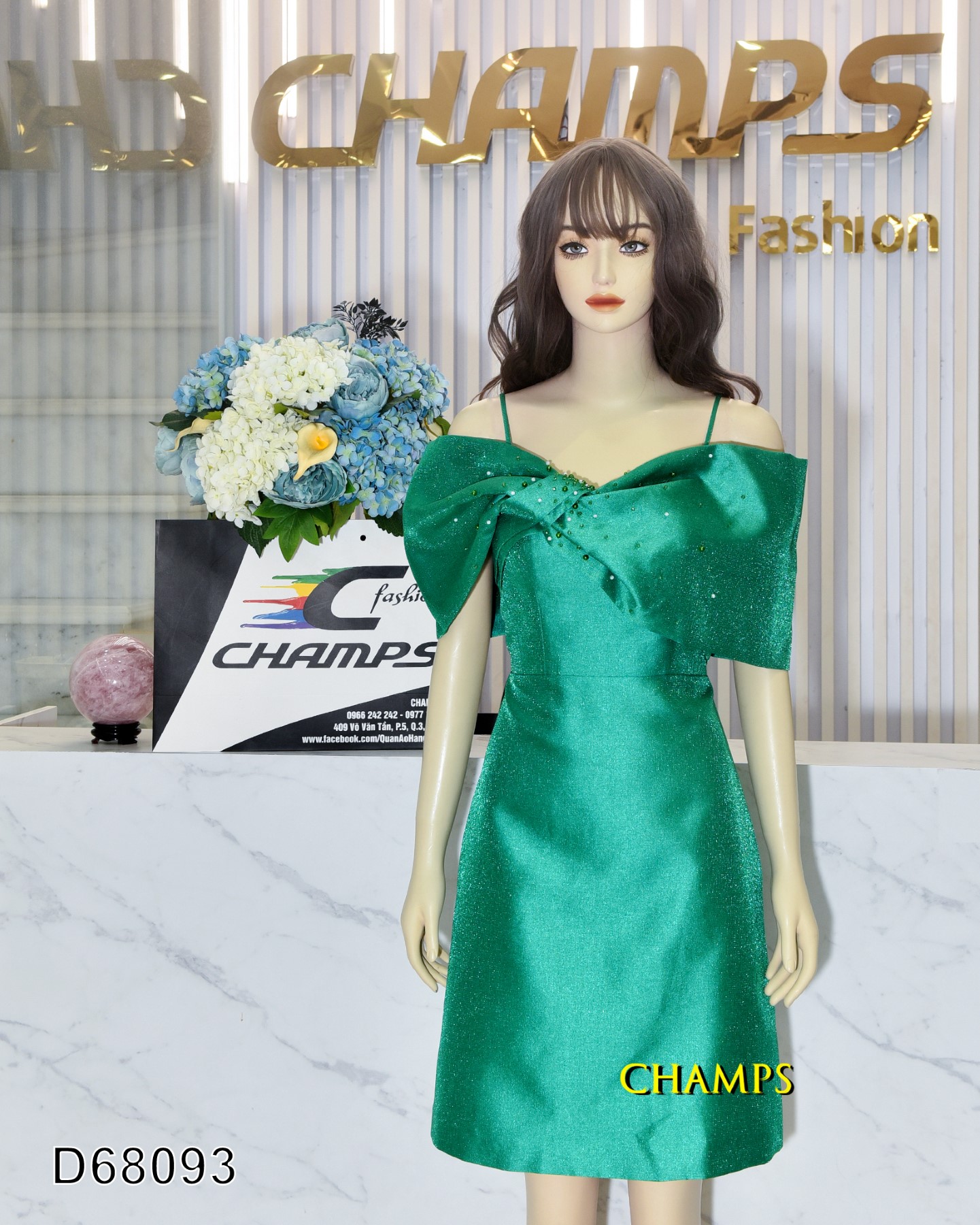 ĐẦM XANH LÁ VAI TRỄ NƠ ĐÁ 68093