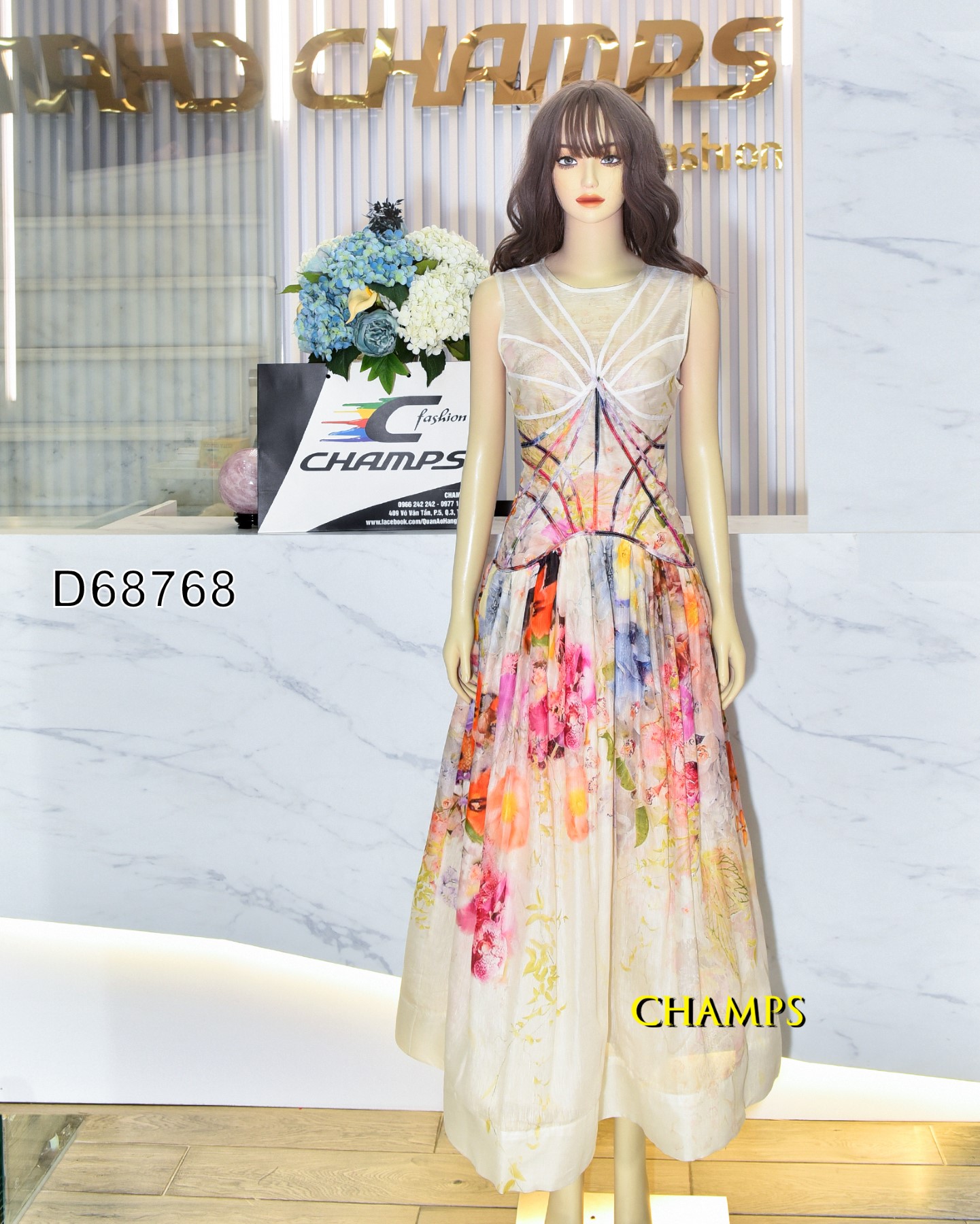 ĐẦM ZIMBERMAN HOA CHÂN 68768