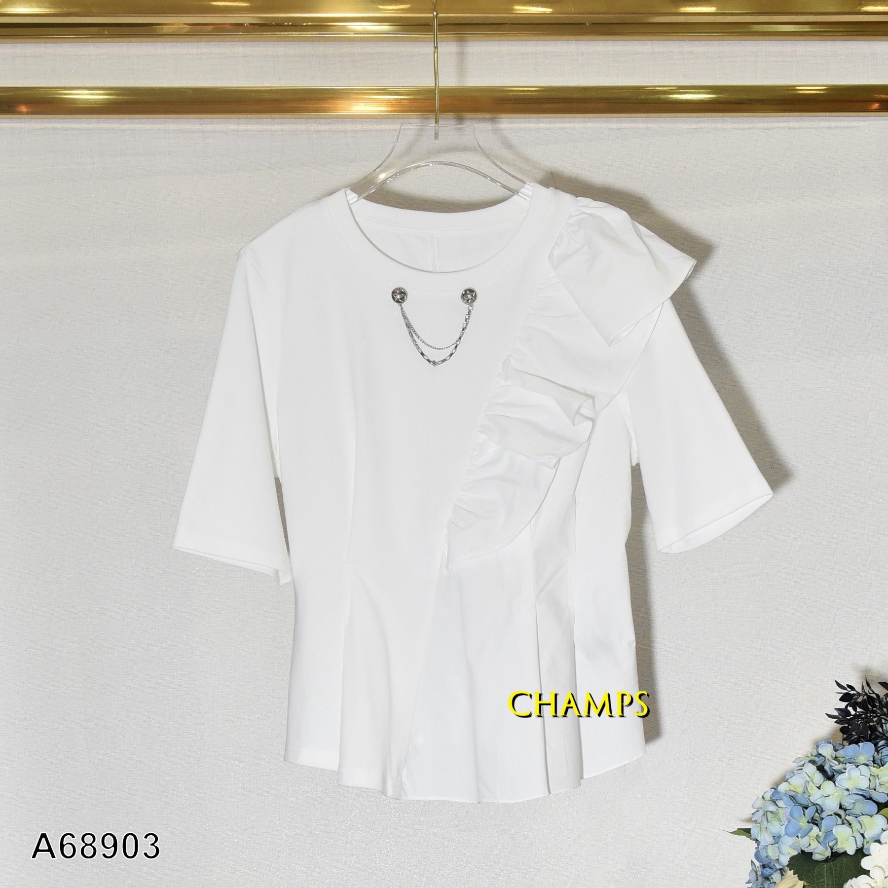 ÁO THUN TRẮNG BÈO 1 BÊN 68903