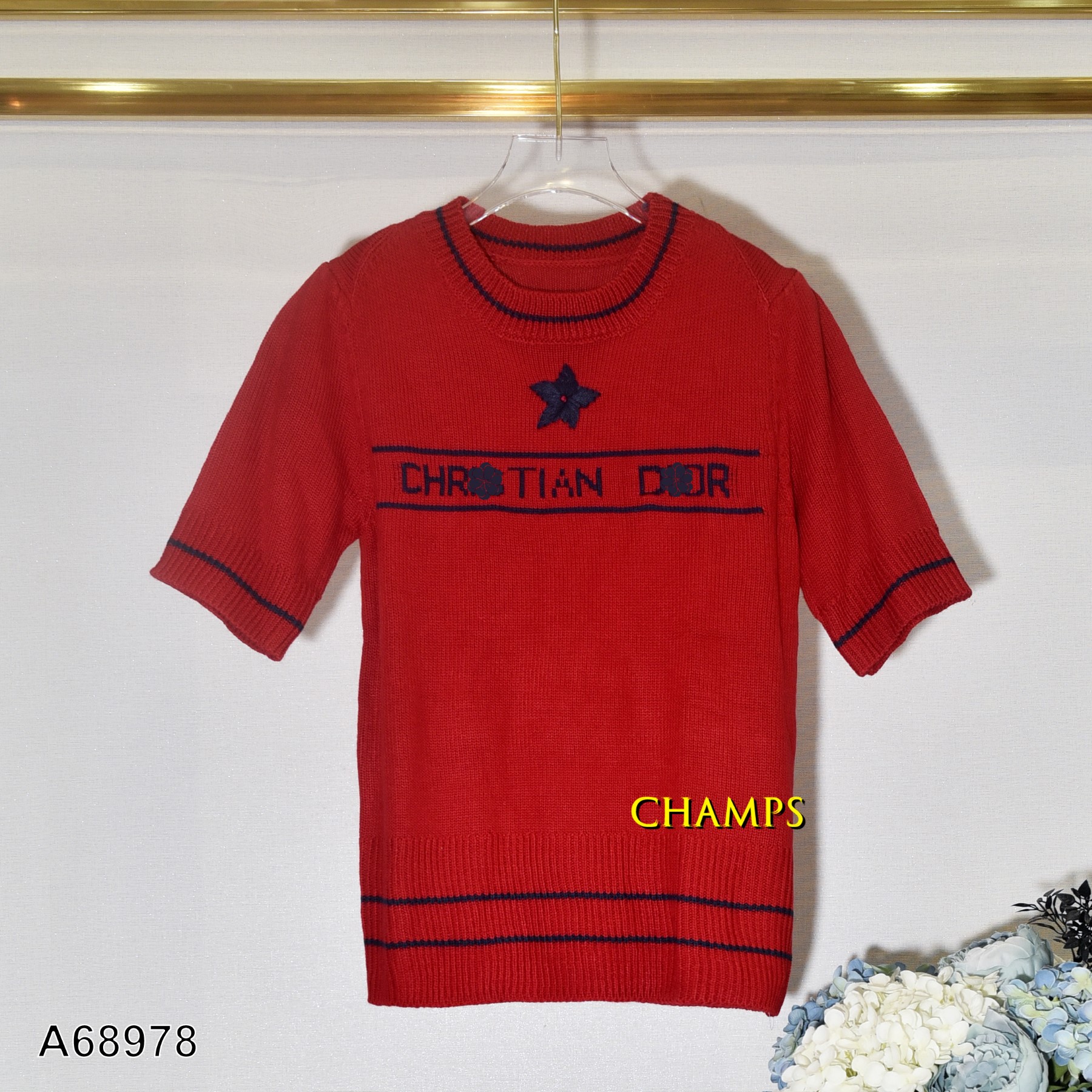 ÁO LEN ĐỎ DIOR L 2 MÃ 68978