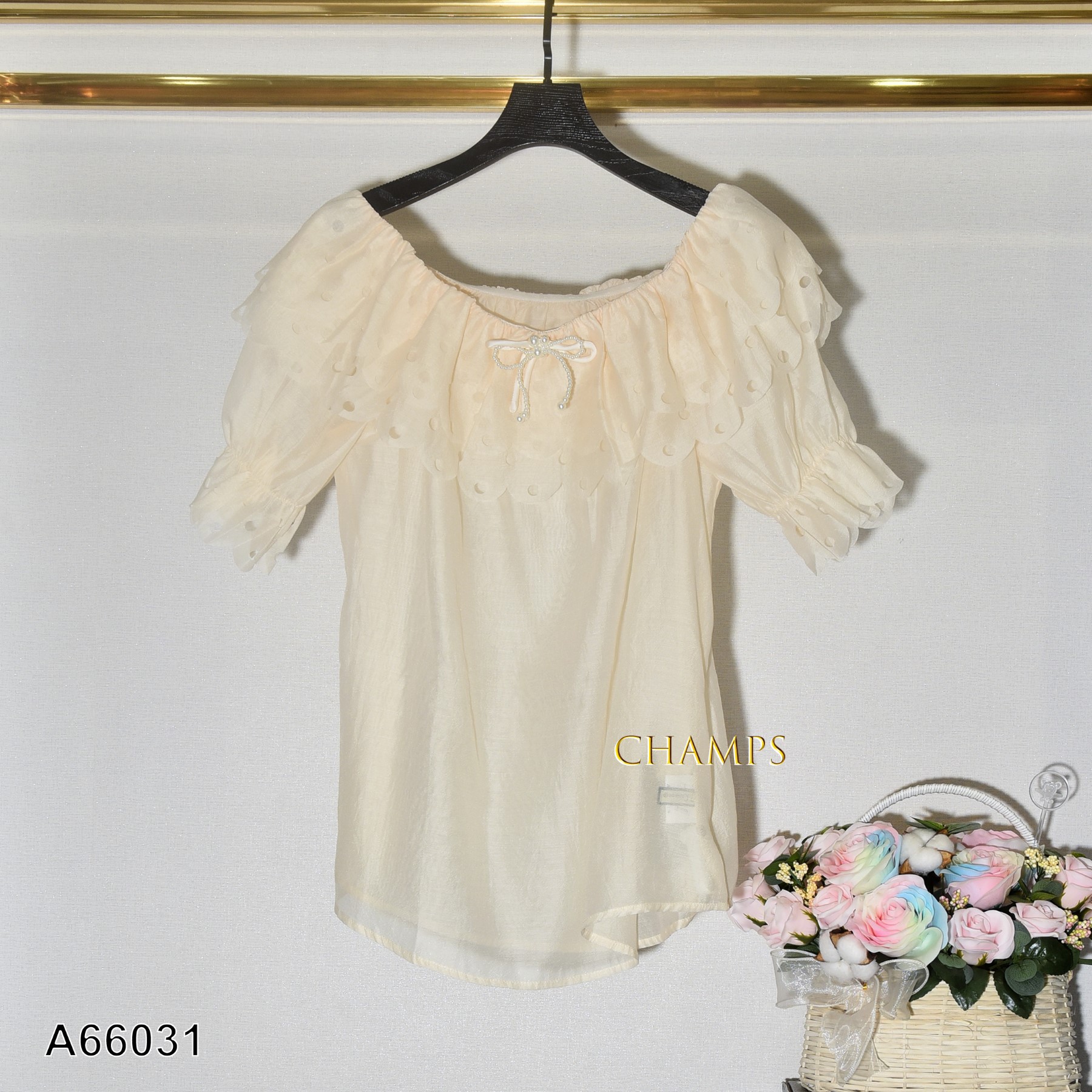 ÁO KEM VAI TRỄ NƠ BẸT 66031