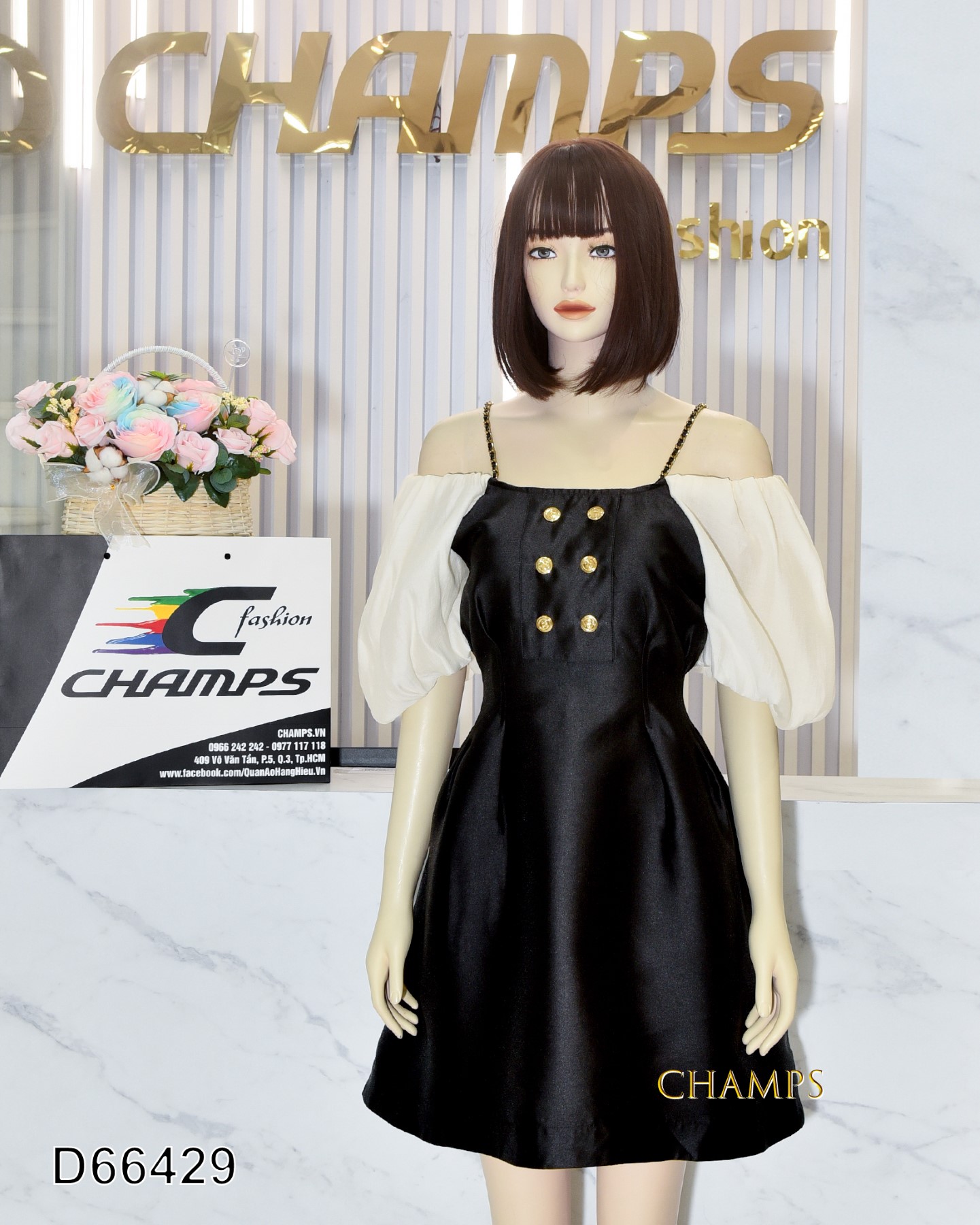 ĐẦM ĐEN LỤA 66429