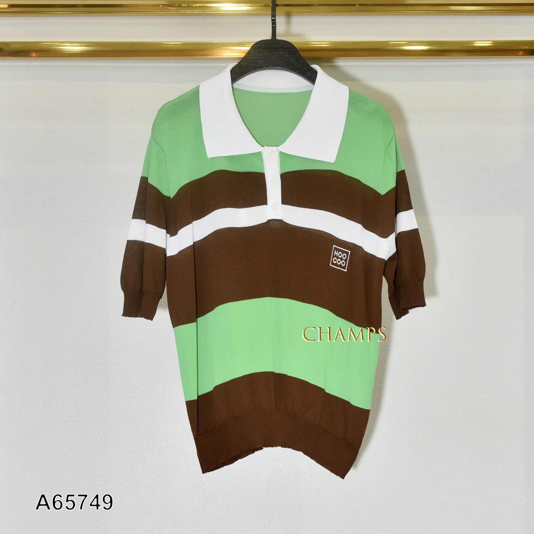 ÁO LEN KẺ XANH CO CO 65749