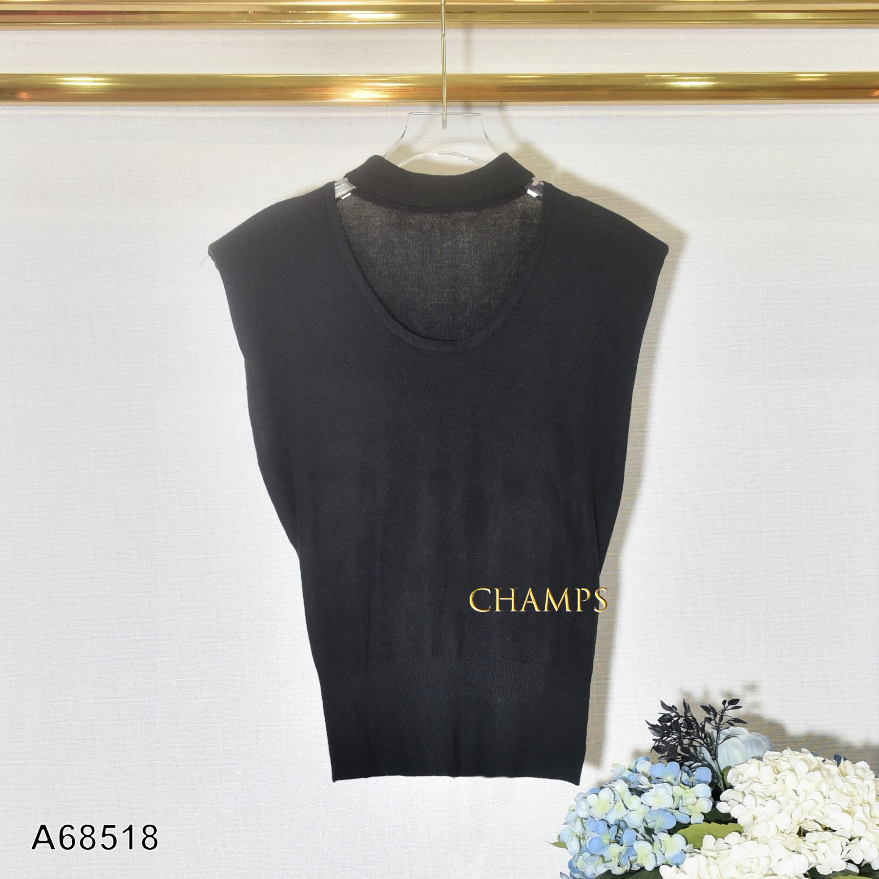 ÁO LEN ĐEN CỘT DÂY 68518