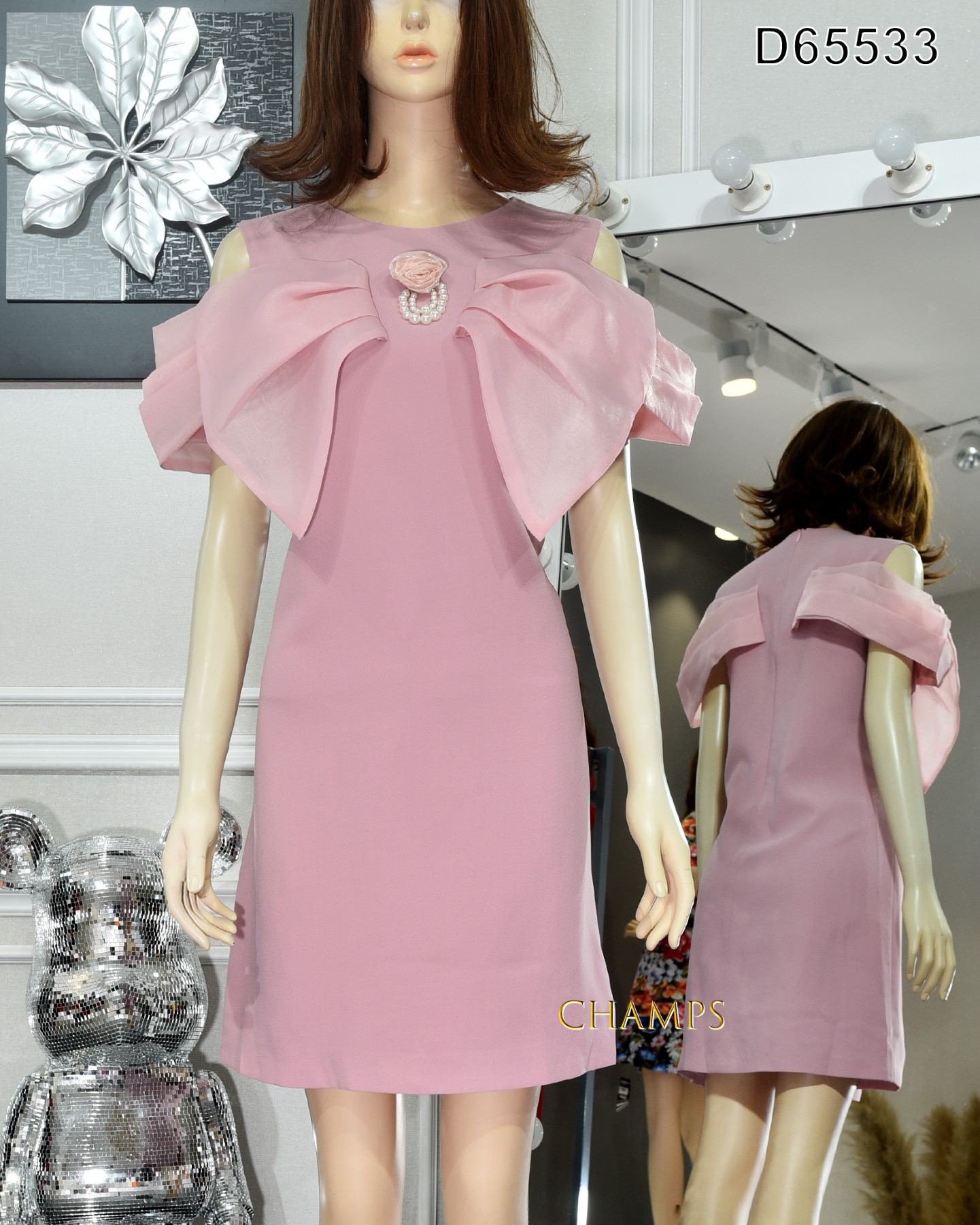 ĐẦM SUÔN VAI TRỄ NƠ HỒNG 65533