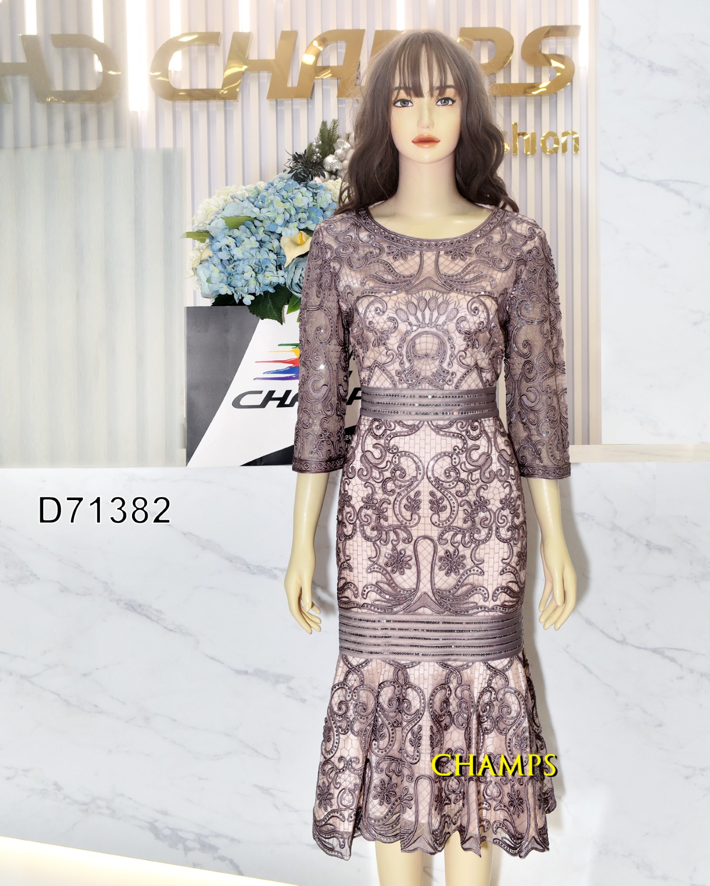 ĐẦM KAREN HỒNG XÁM 71382