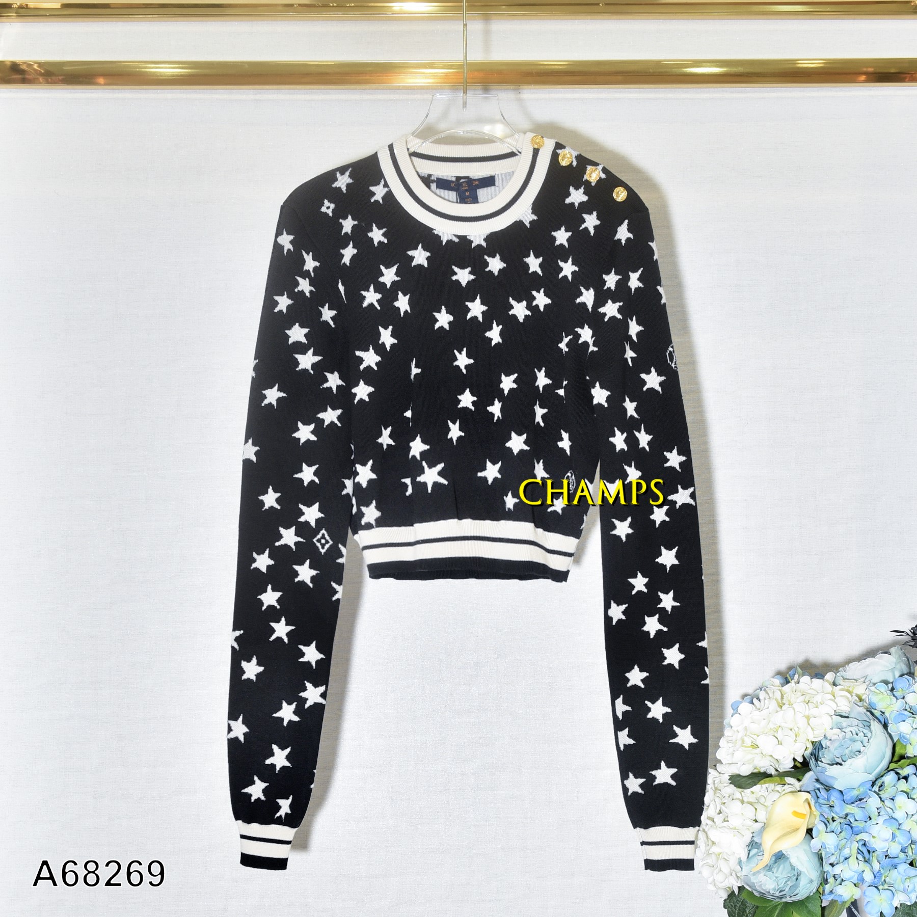 ÁO LEN LV NGÔI SAO ĐEN 68269