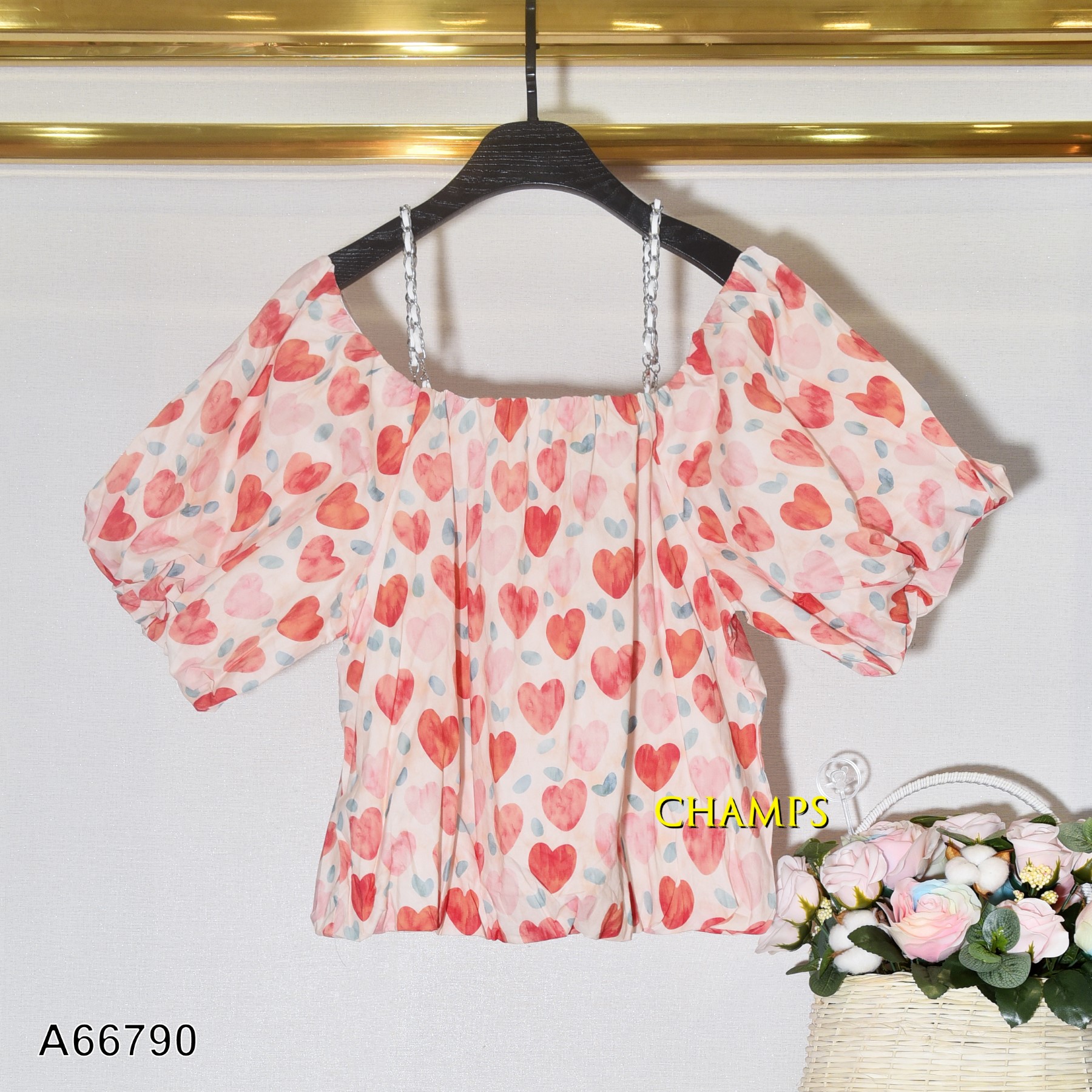 ÁO TIM CAM VAI TRỄ 66790