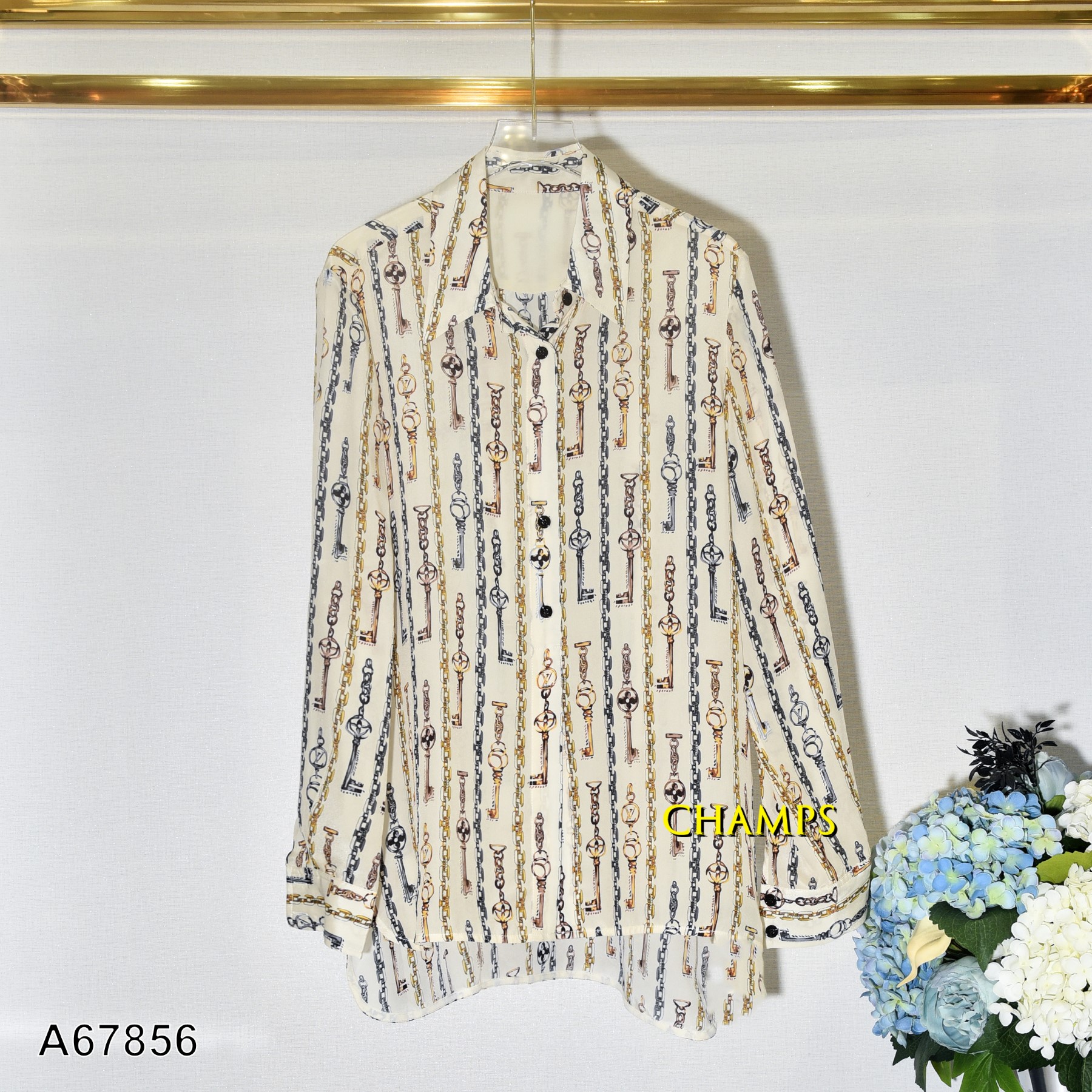 ÁO LỤA GUCCI KEM 67856