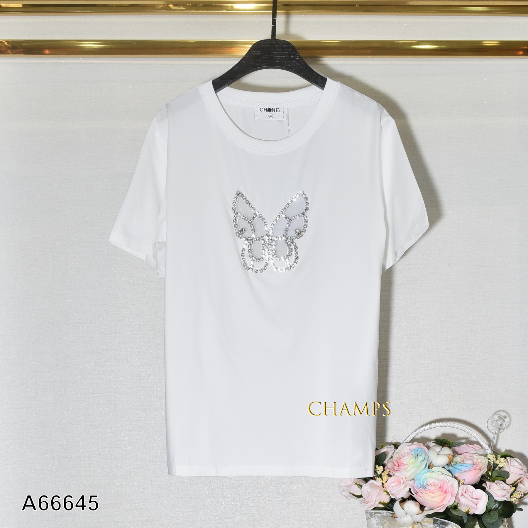 ÁO THUN TRẮNG HẠT ĐÁ 66645