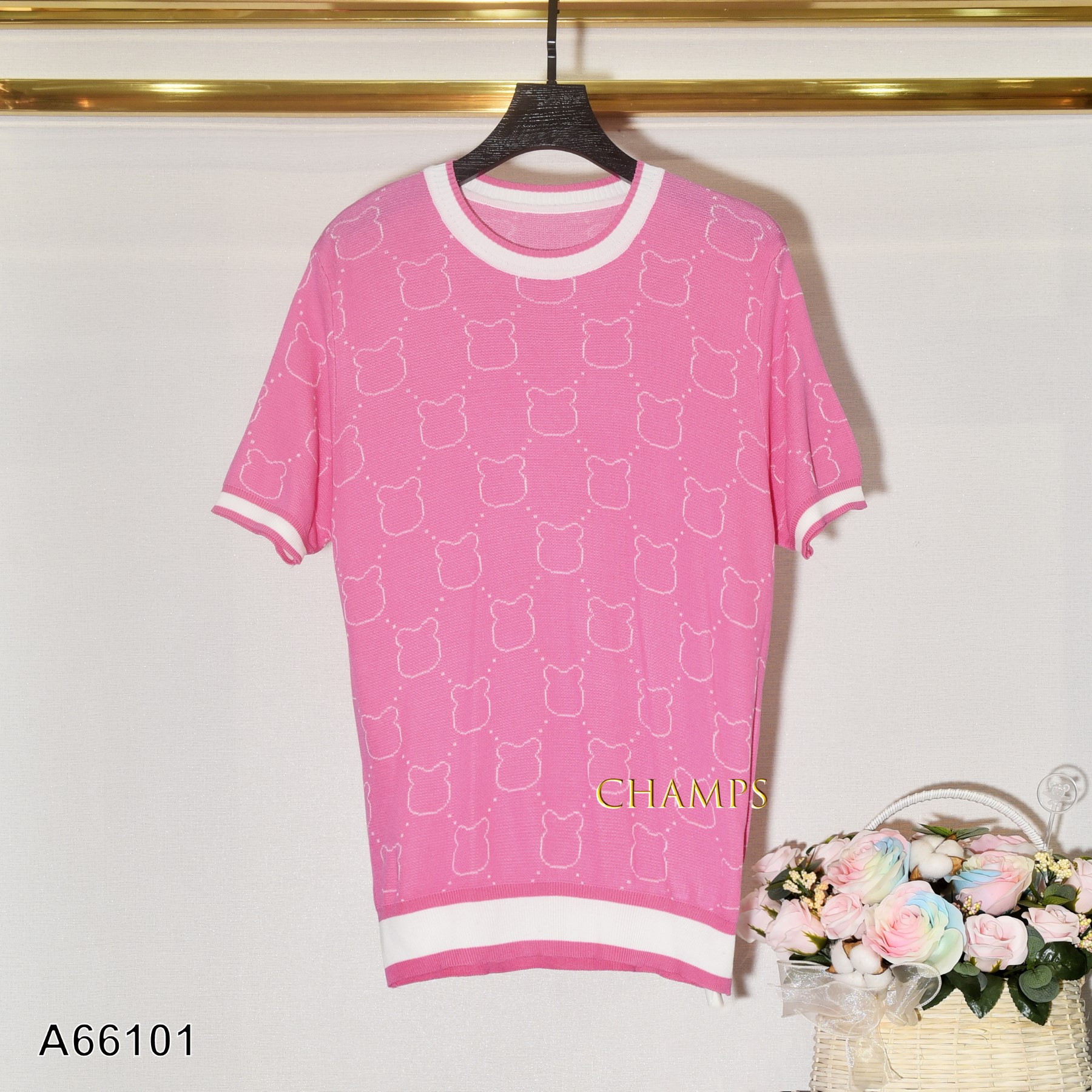 ÁO LEN HỒNG GẤU 66101