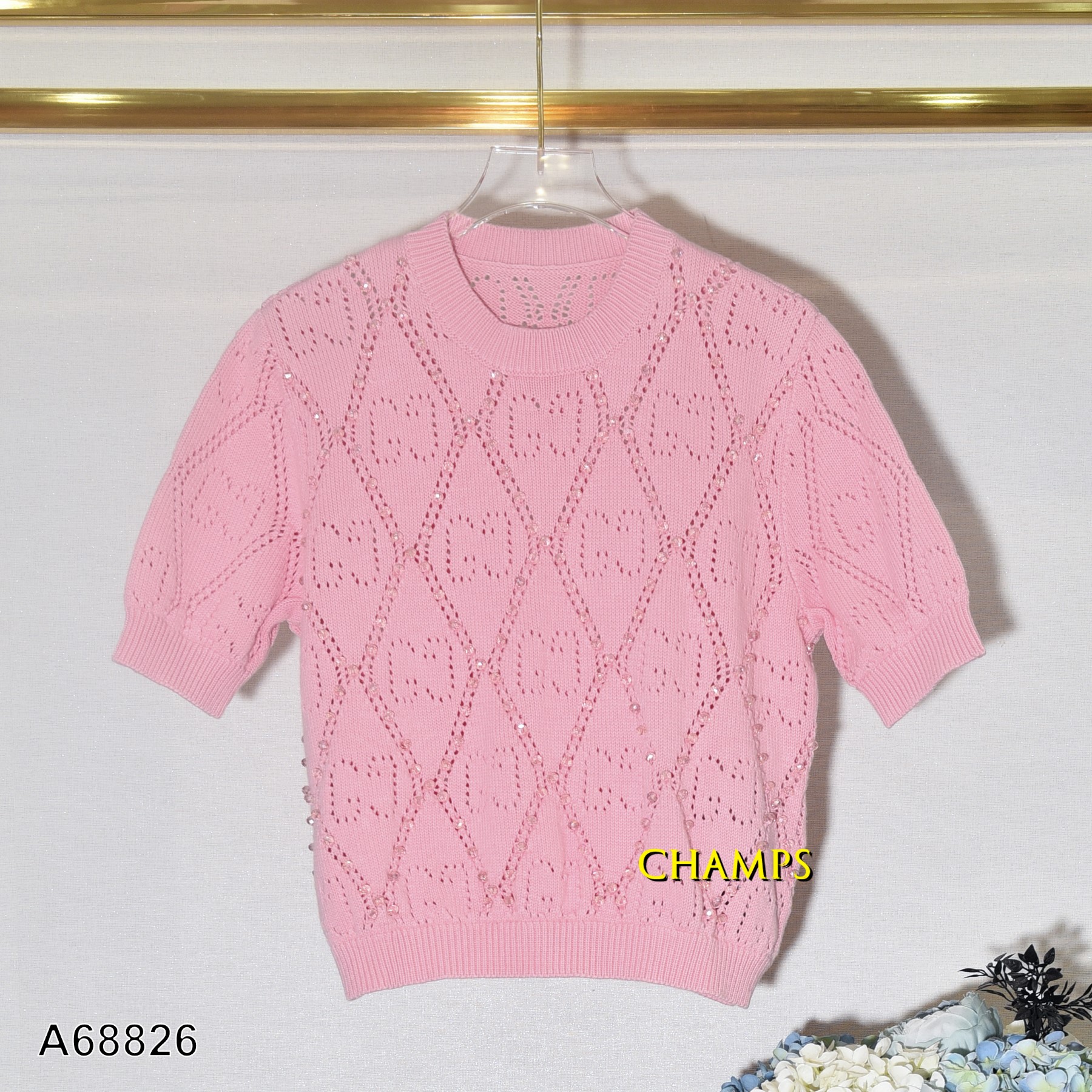 ÁO LEN HỒNG GUCCI ĐÁ 68826