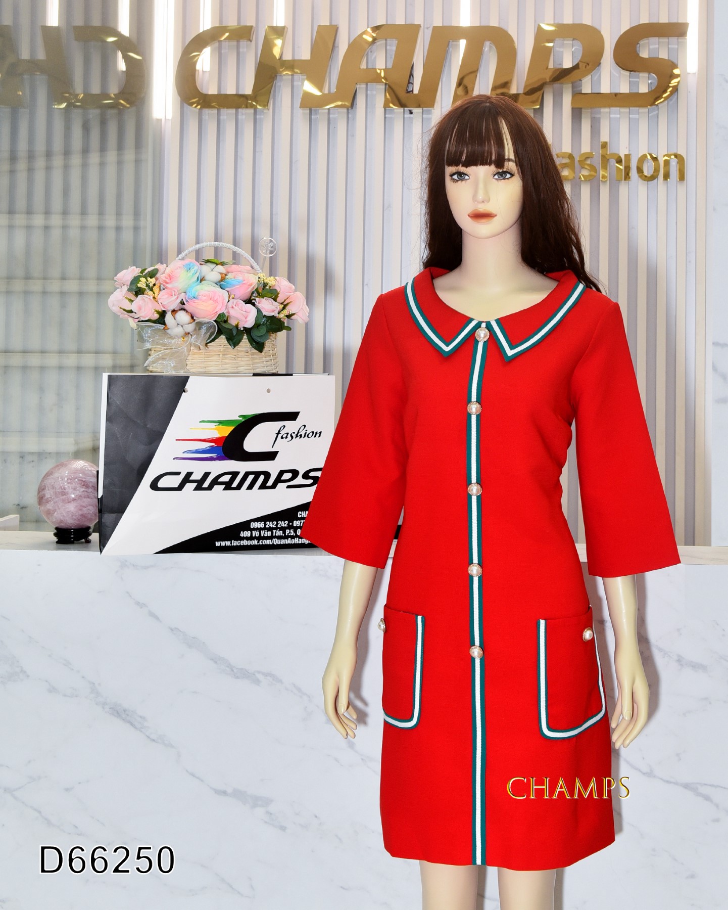 ĐẦM FEDNI ĐỎ SUÔN 2 TÚI 66250