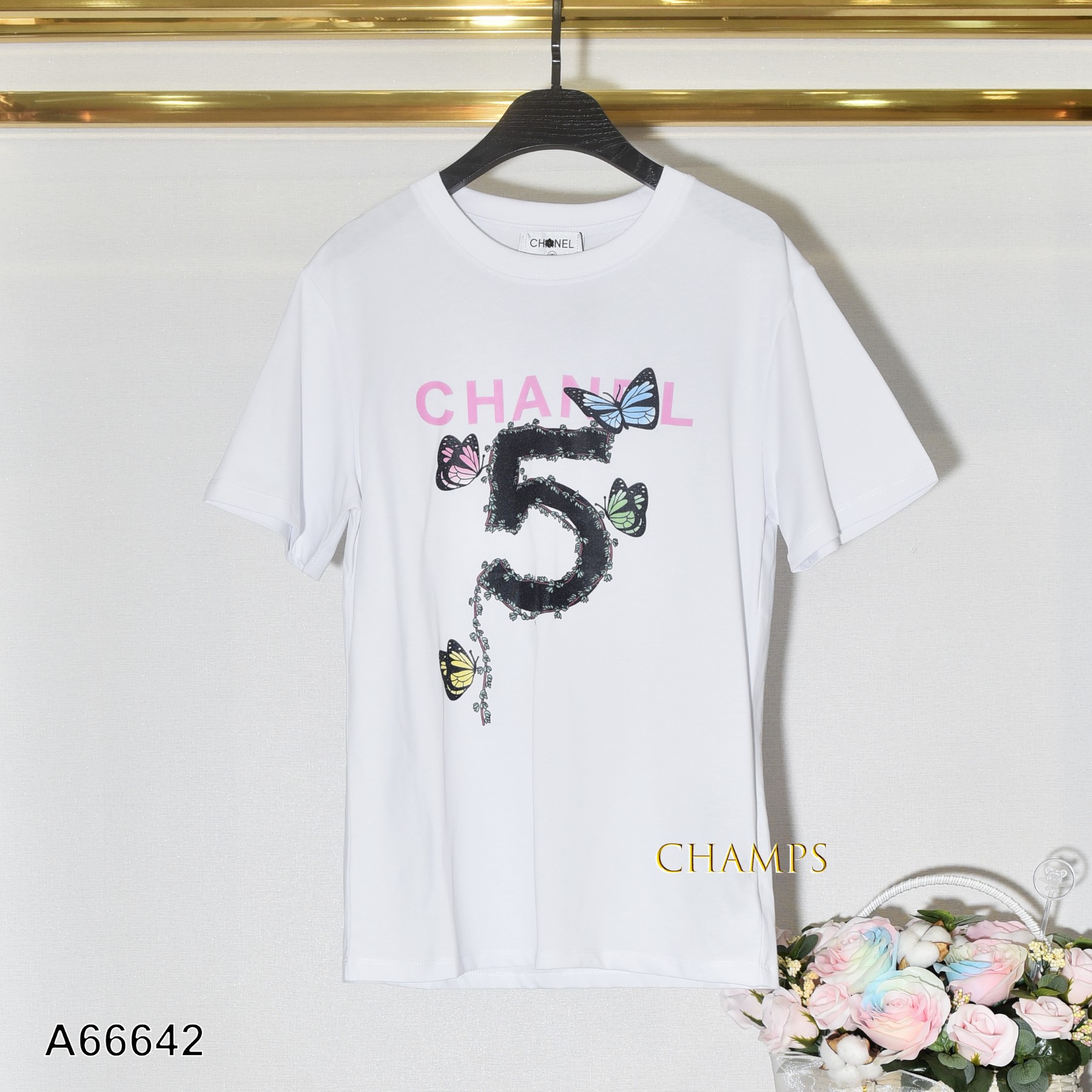ÁO THUN TRẮNG BƯỚM 66642