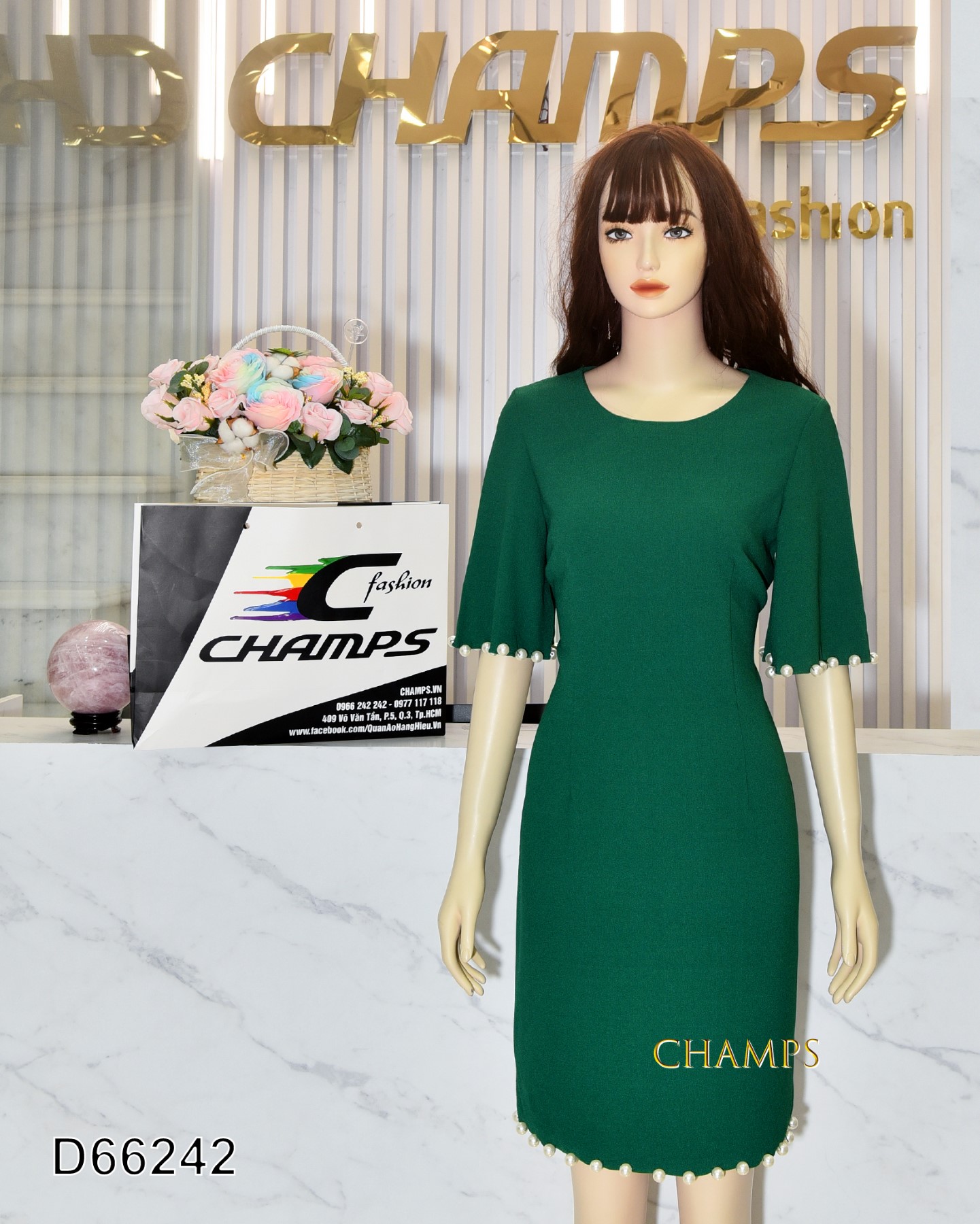 ĐẦM ALEX XANH LÁ BẸT 66242