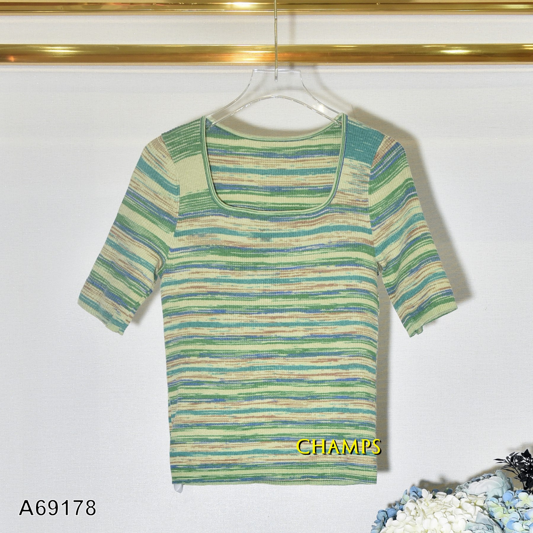 ÁO LEN KẺ XANH 69178