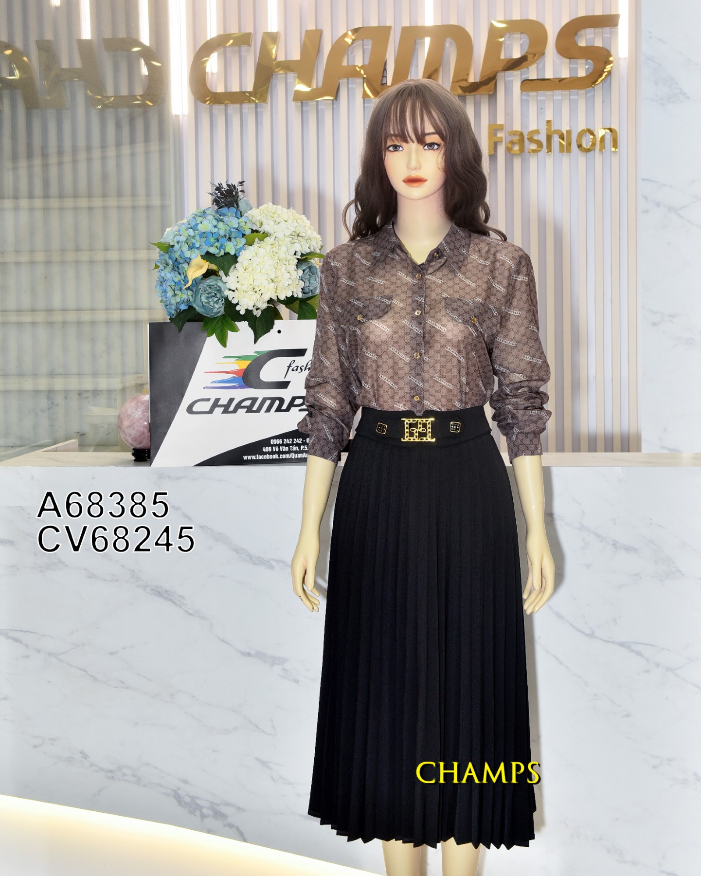 ÁO SƠ MI NÂU 68385