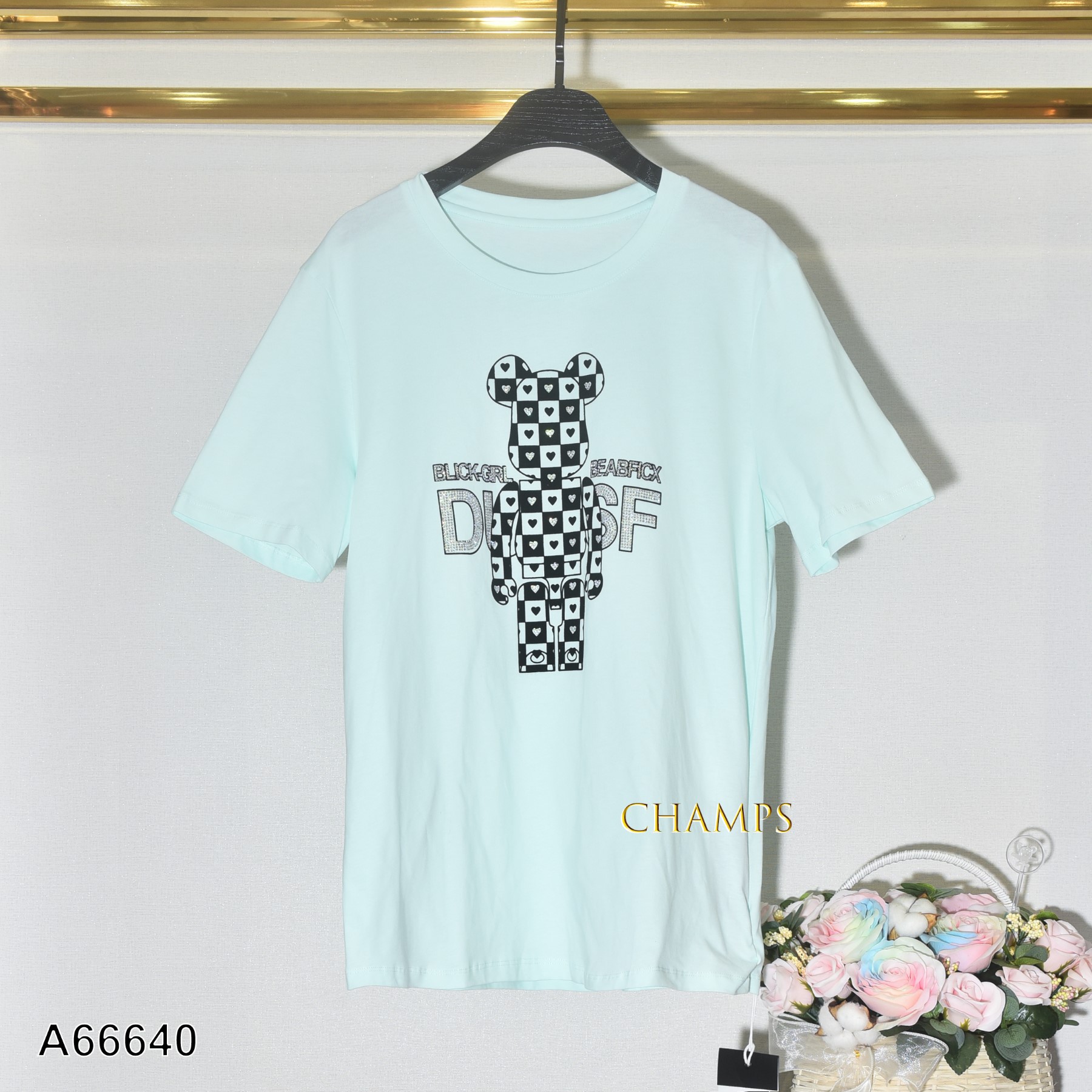 ÁO THUN XANH GẤU 66640