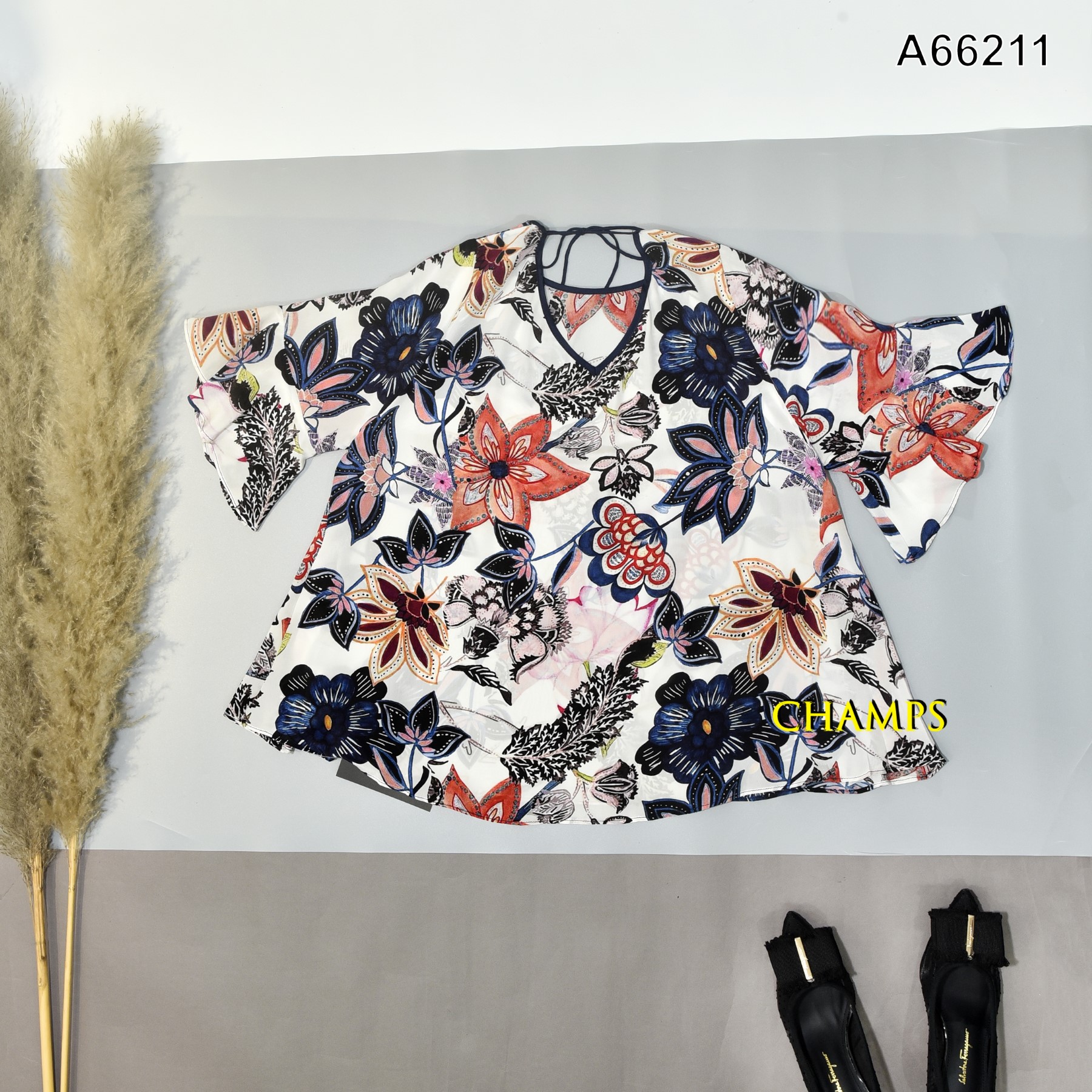 ÁO LỤA HOA VĂN 66211