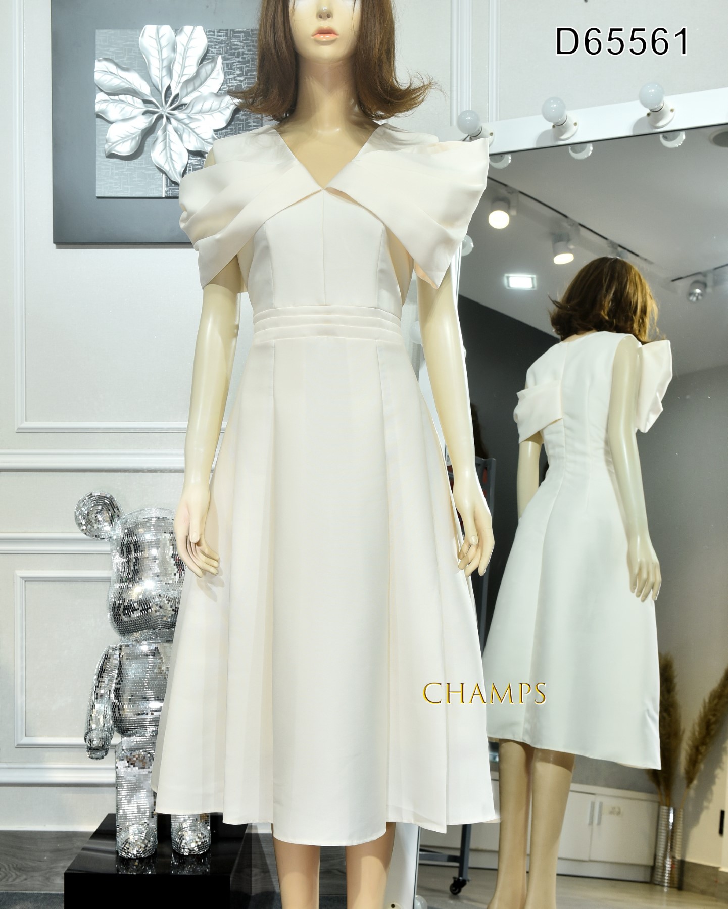 ĐẦM KEM XÒE NƠ 65561