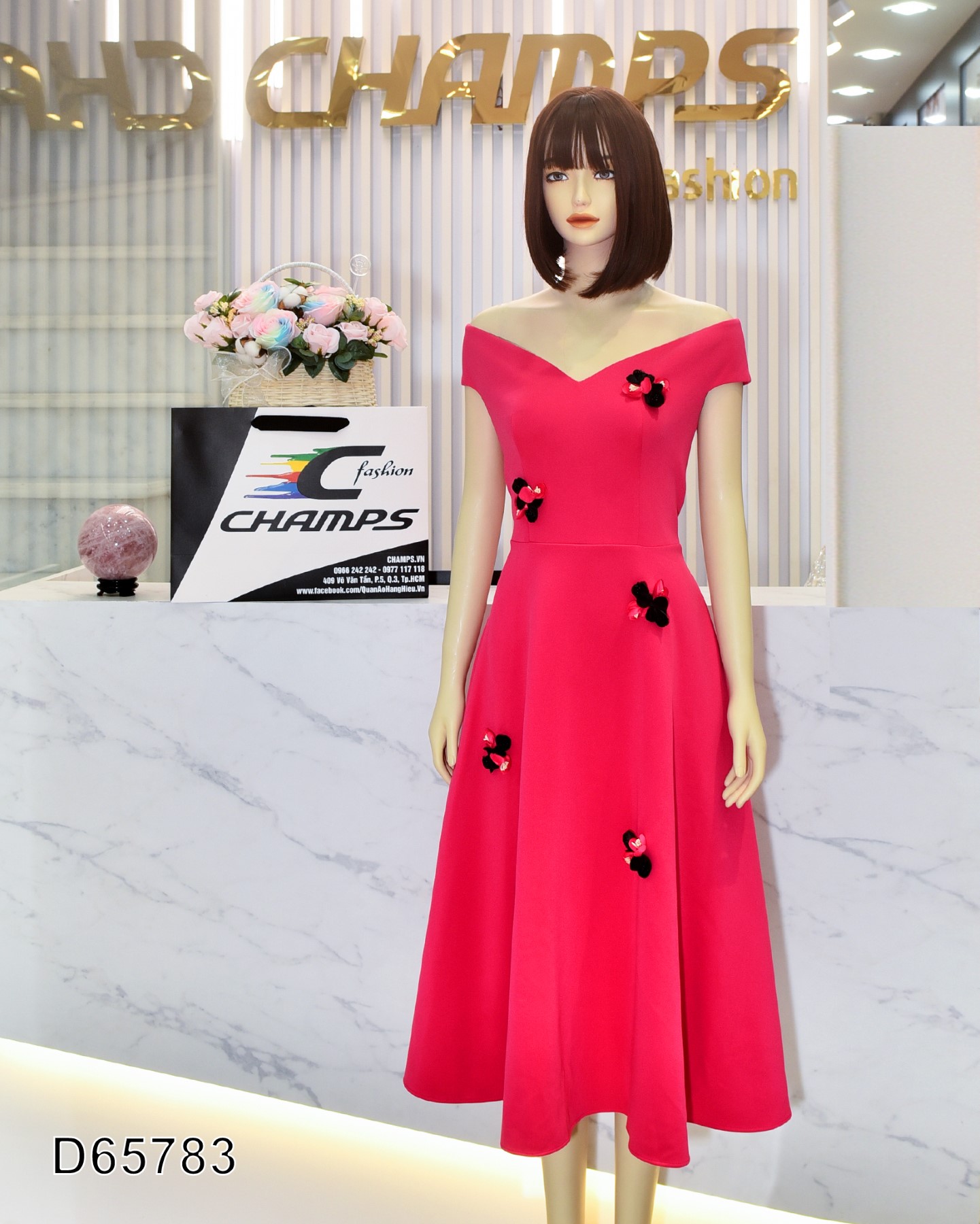 ĐẦM XÒE HỒNG SEN VAI TRỄ 65783