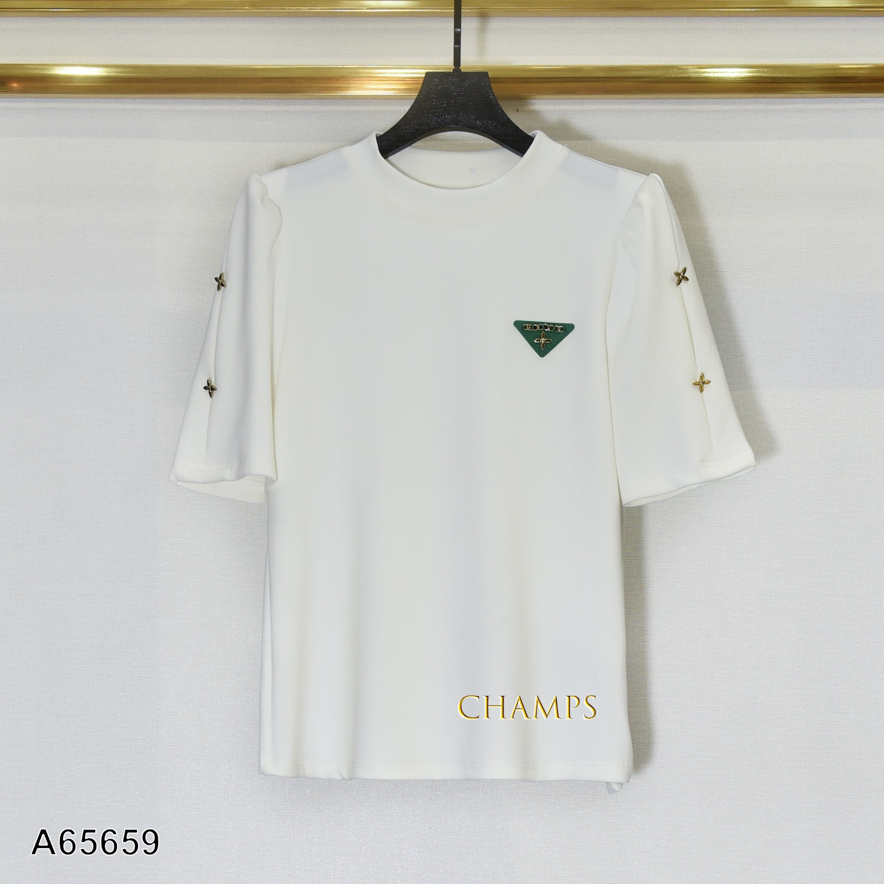 ÁO THUN TRẮNG XỐP LOGO XÍCH 65659