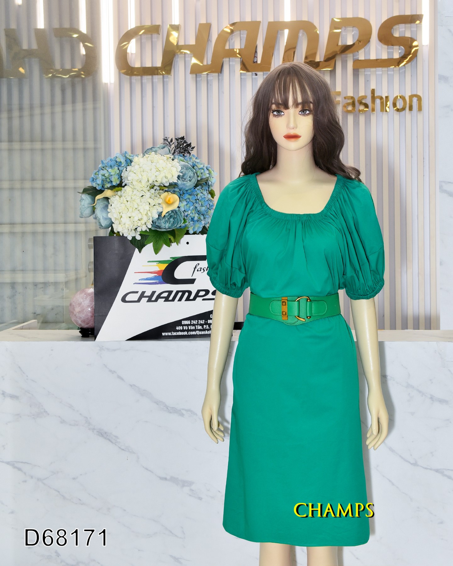 ĐẦM SUÔN XANH LÁ VAI TRỄ +DN 68171