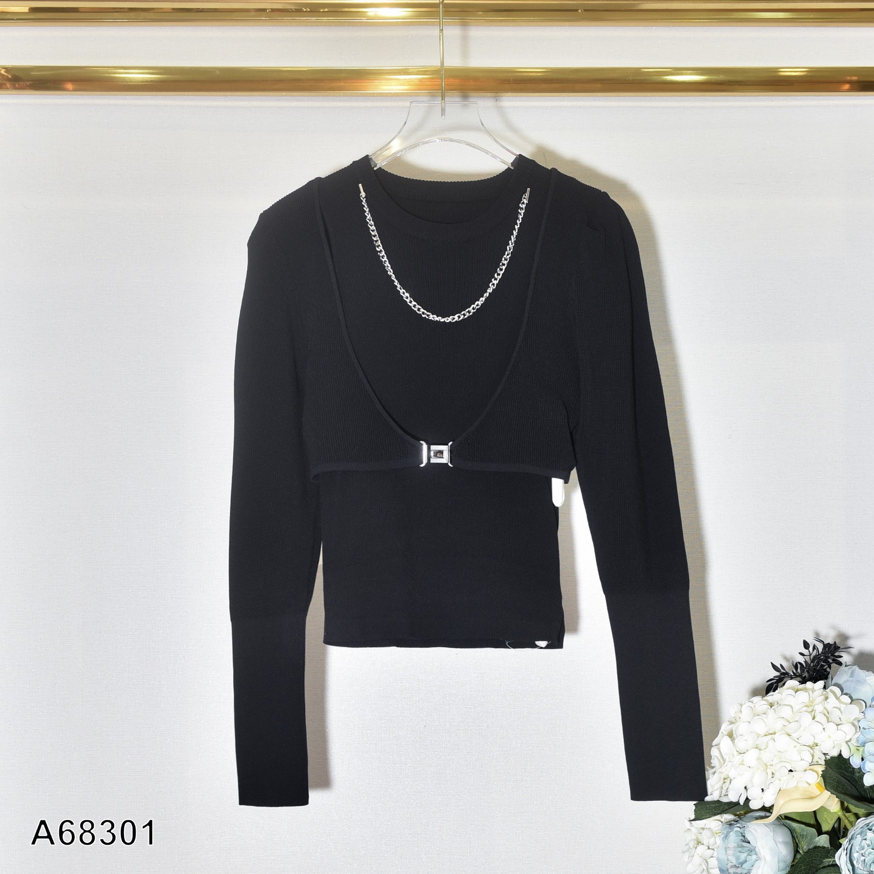 ÁO LEN ĐEN SÁT NÁCH +KHOÁC 68301